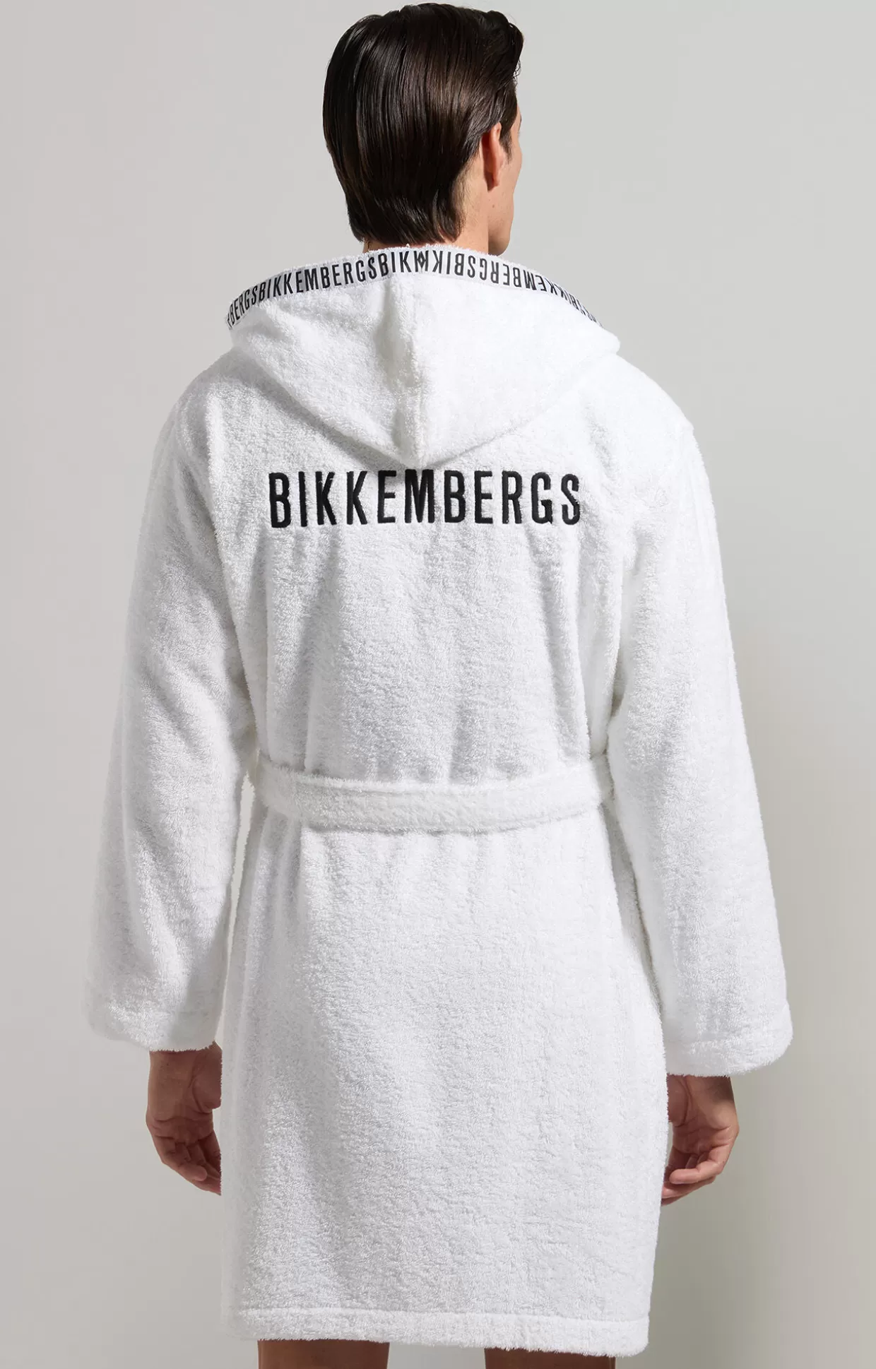 Bikkembergs Accappatoio Uomo In Cotone white Sale