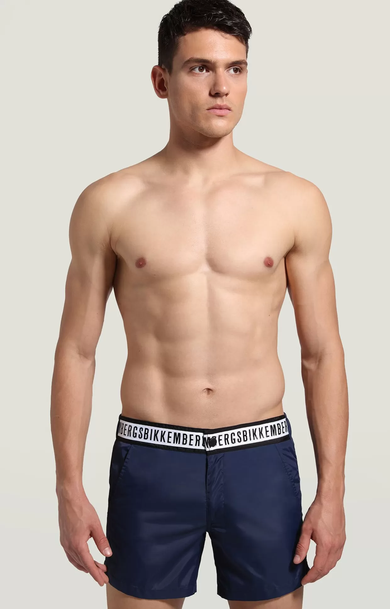 Bikkembergs Bermuda Mare Uomo Con Tape navy Hot