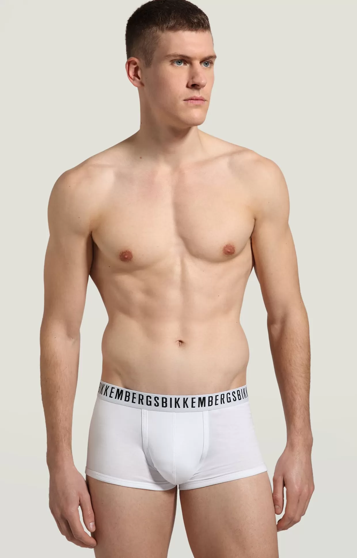 Bikkembergs Bi-pack Boxer Uomo In Cotone Stretch white Outlet