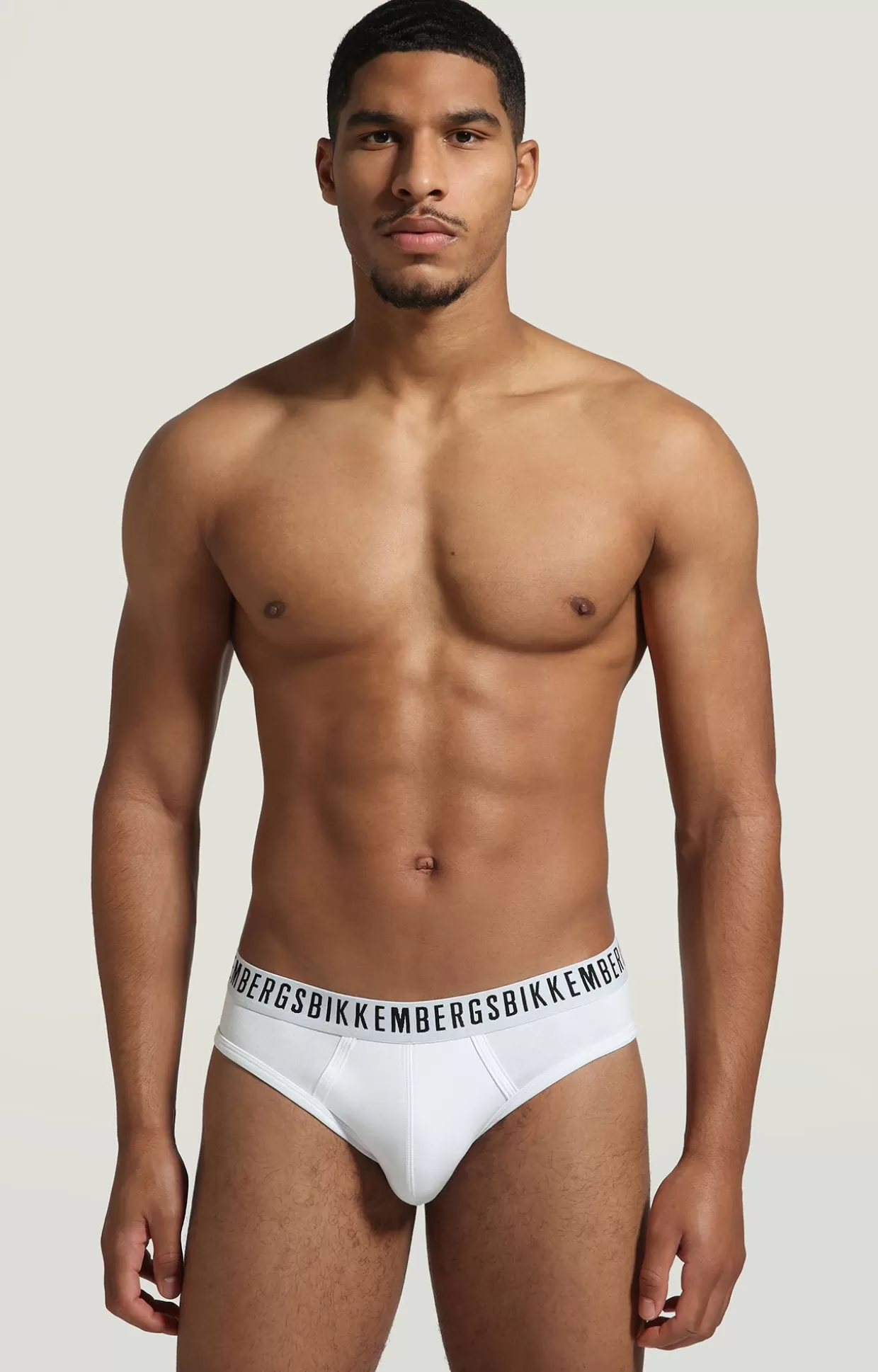 Bikkembergs Bi-pack Slip Uomo In Cotone Stretch white Online