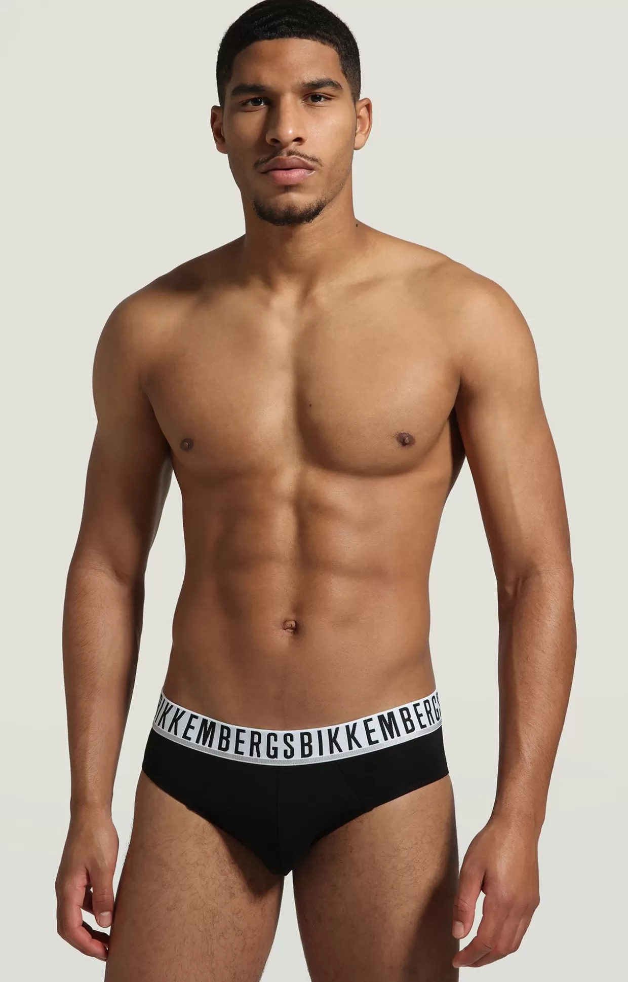 Bikkembergs Bi-pack Slip Uomo In Cotone Stretch black Cheap