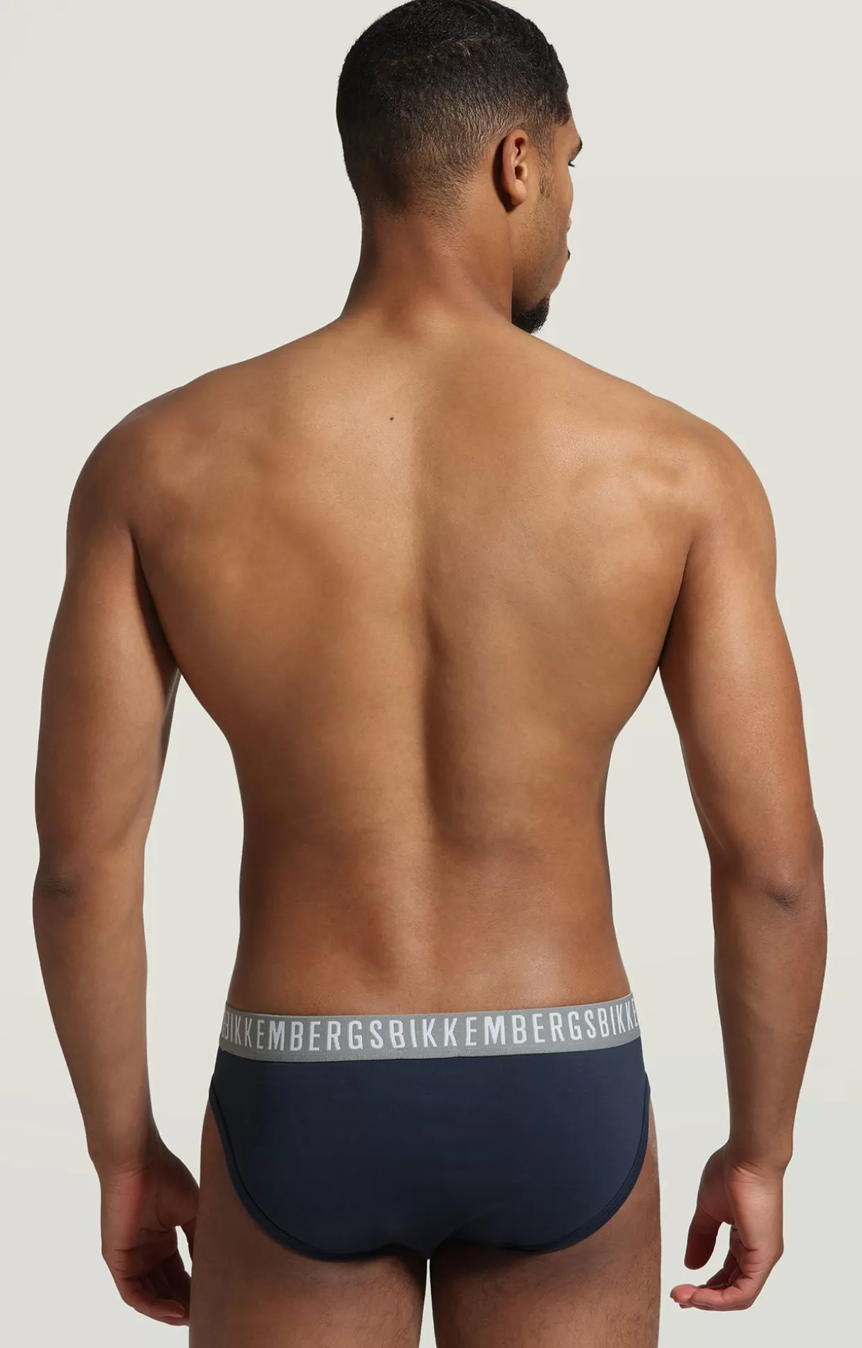 Bikkembergs Bi-pack Slip Uomo In Cotone Stretch navy Flash Sale