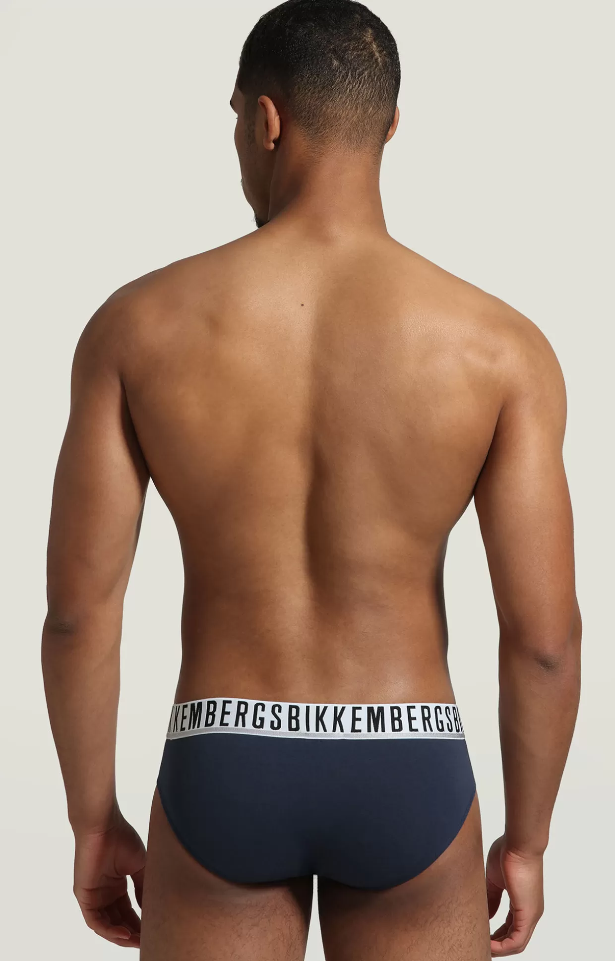 Bikkembergs Bi-pack Slip Uomo In Cotone Stretch navy Flash Sale