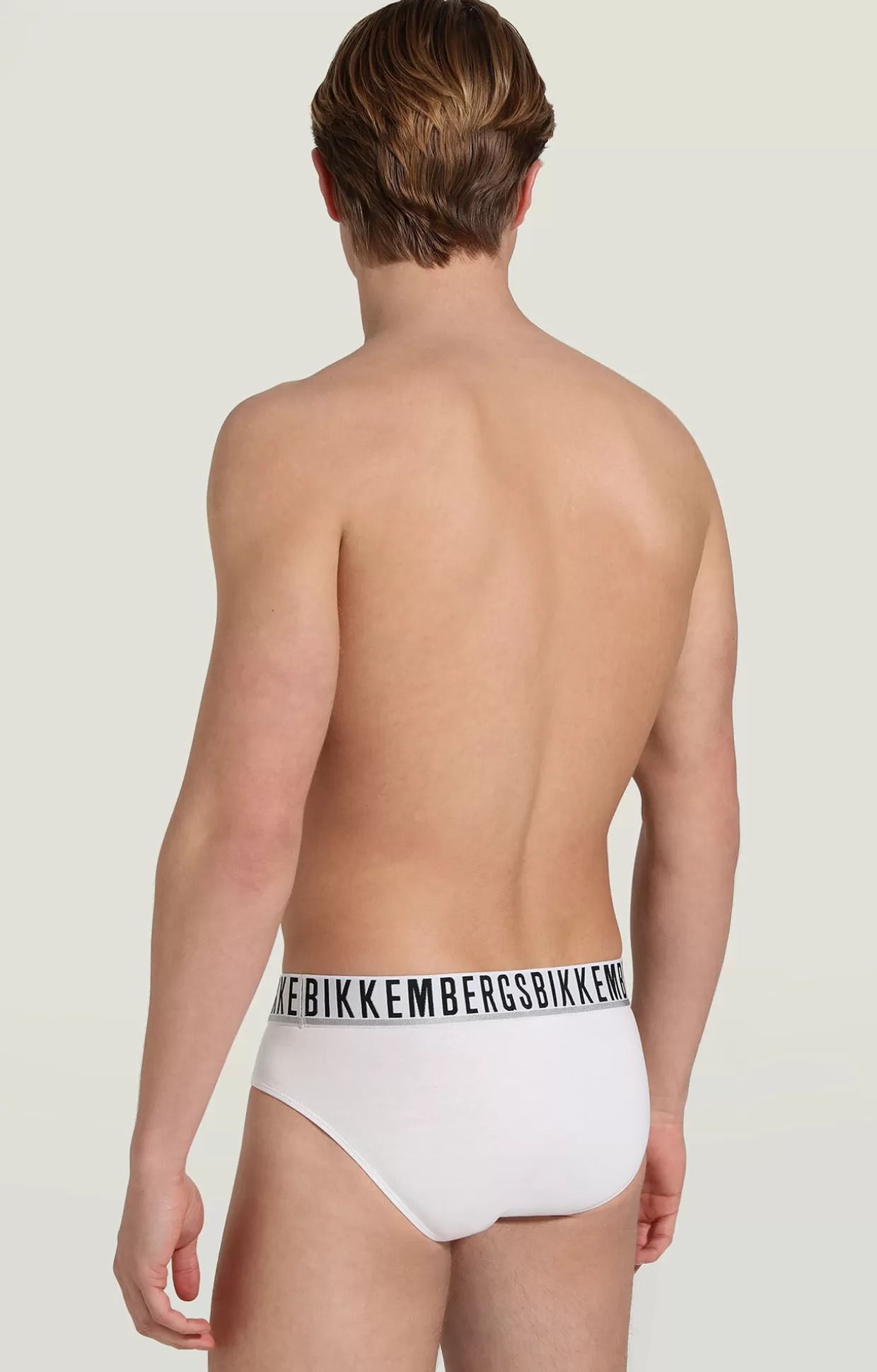 Bikkembergs Bi-pack Slip Uomo In Cotone Stretch white New