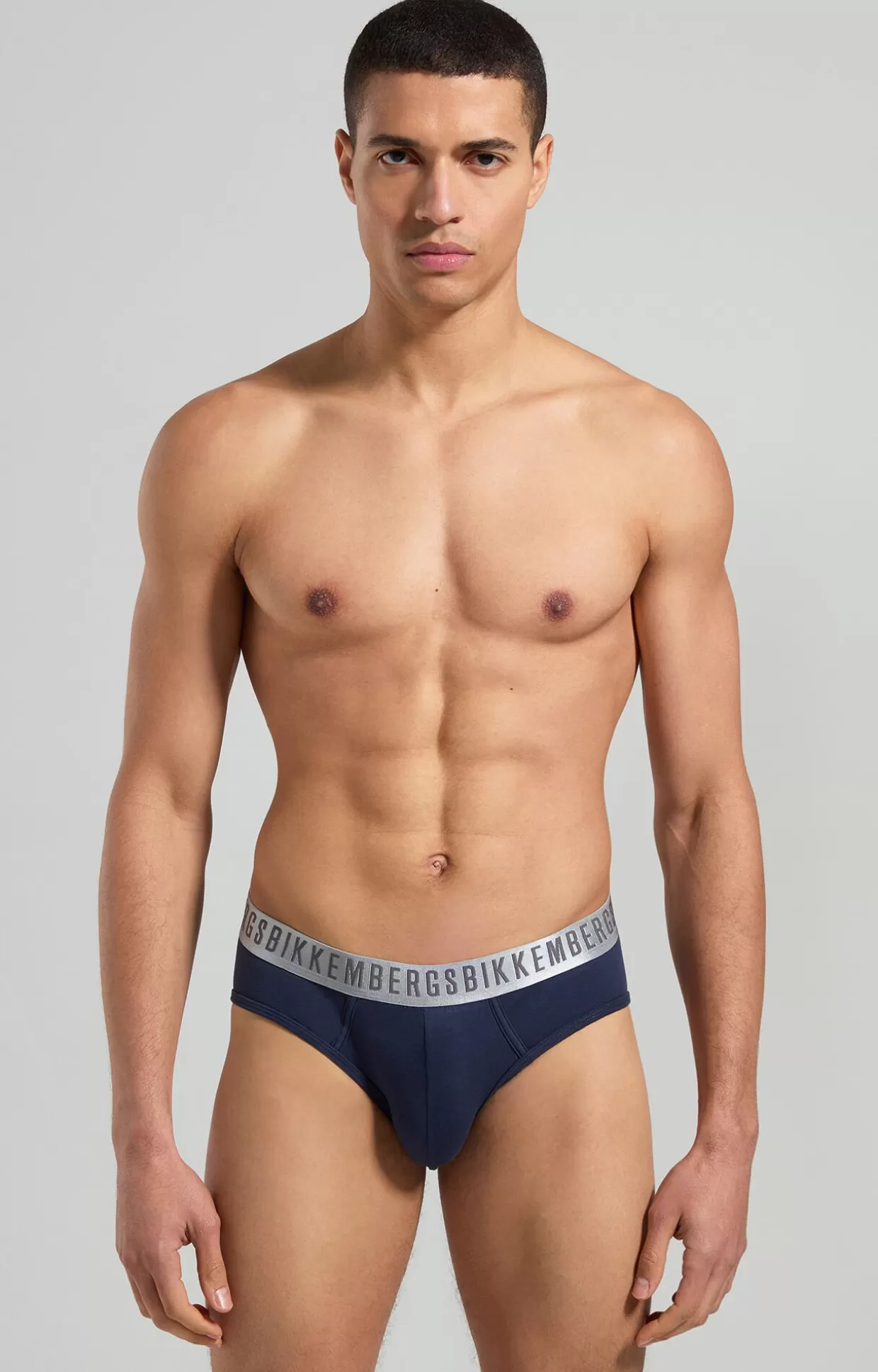 Bikkembergs Bi-pack Slip Uomo Silver navy Fashion