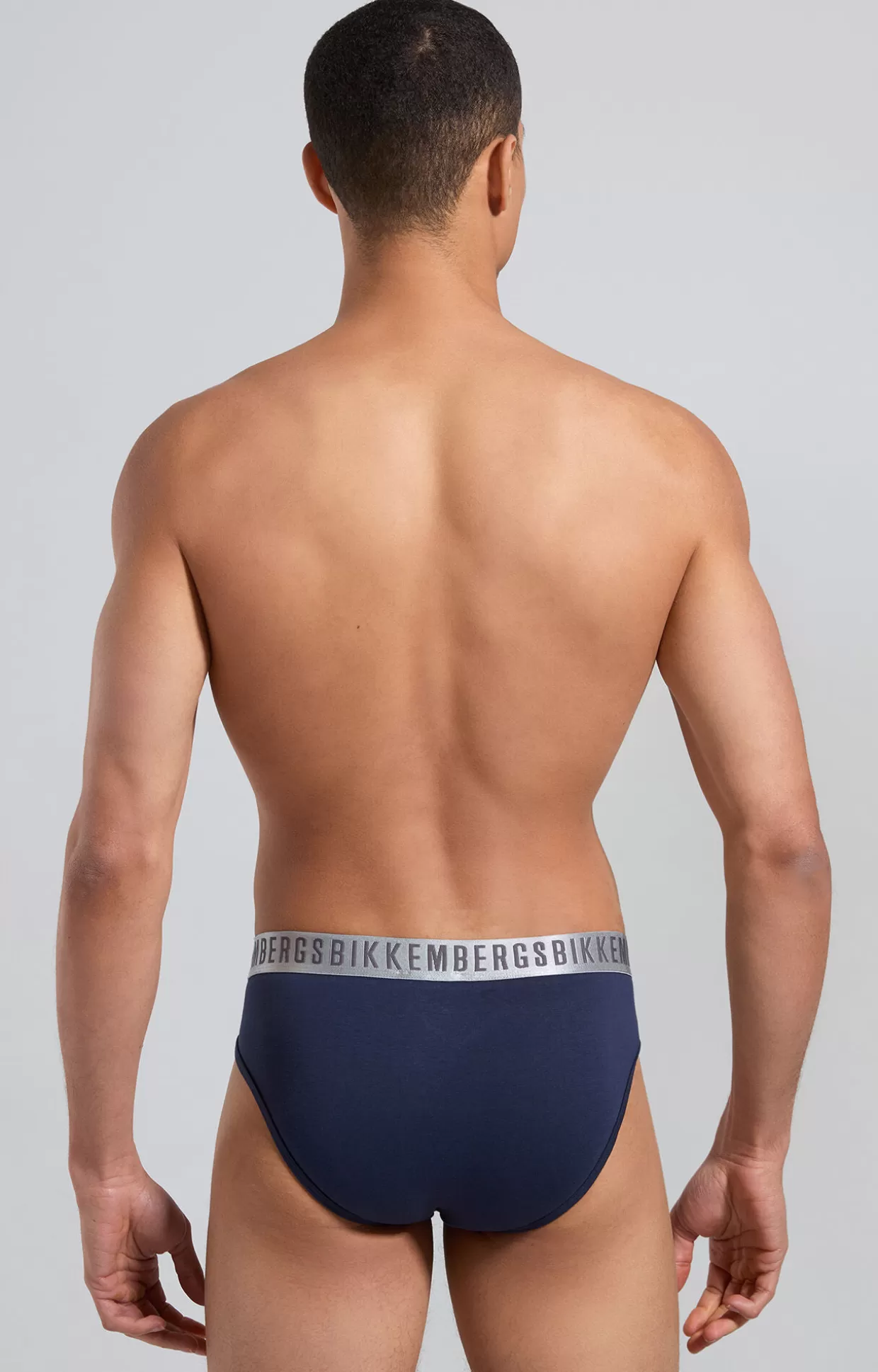 Bikkembergs Bi-pack Slip Uomo Silver navy Fashion