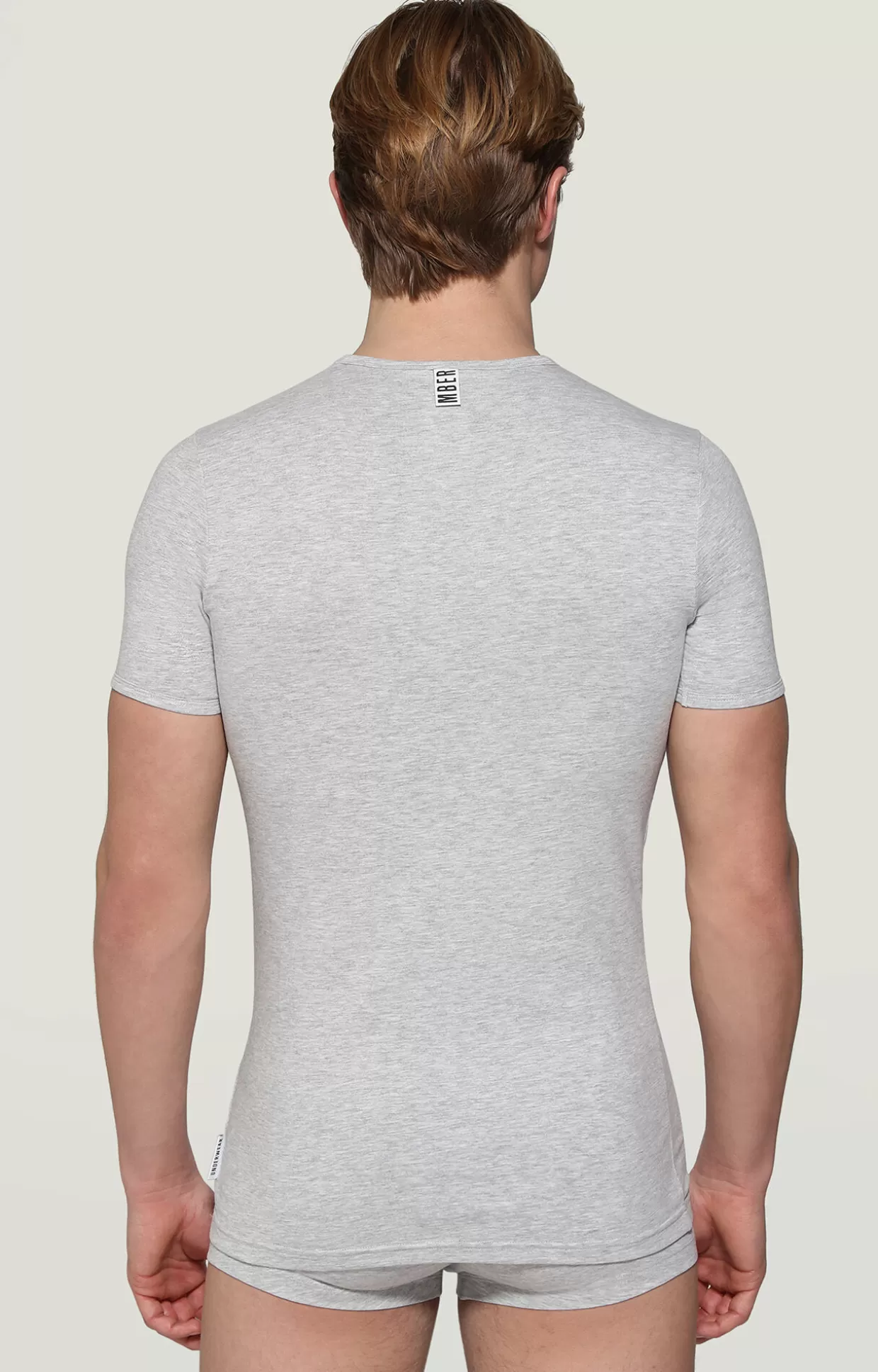 Bikkembergs Bi-pack T-shirt Intima Scollo A V grey melange Sale