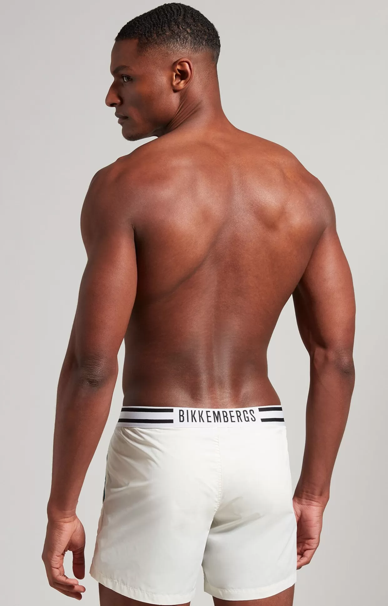 Bikkembergs Boxer Mare Corti Righe marshmallow Discount