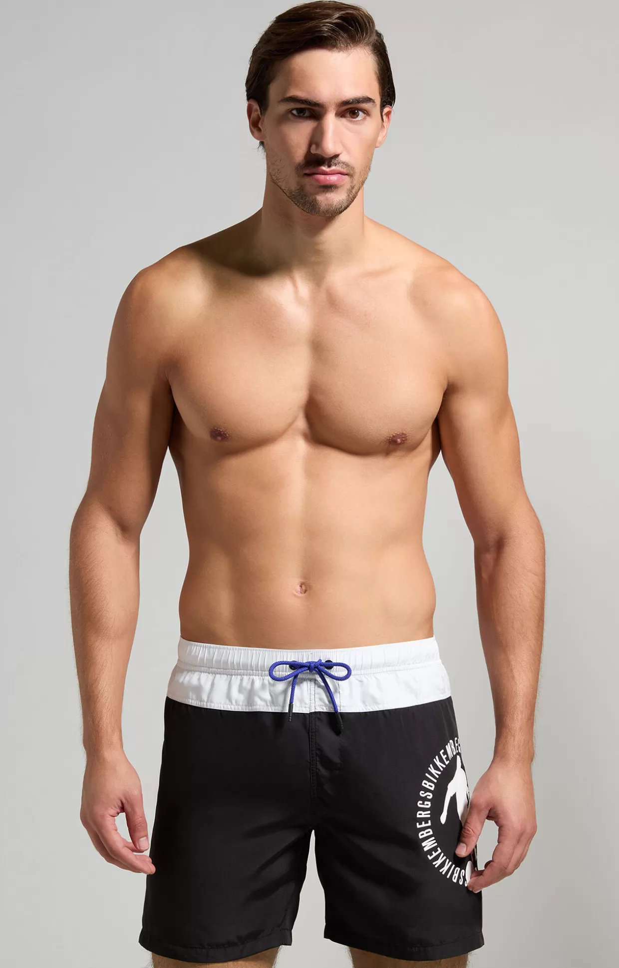 Bikkembergs Boxer Mare Uomo Color-block black/white Flash Sale