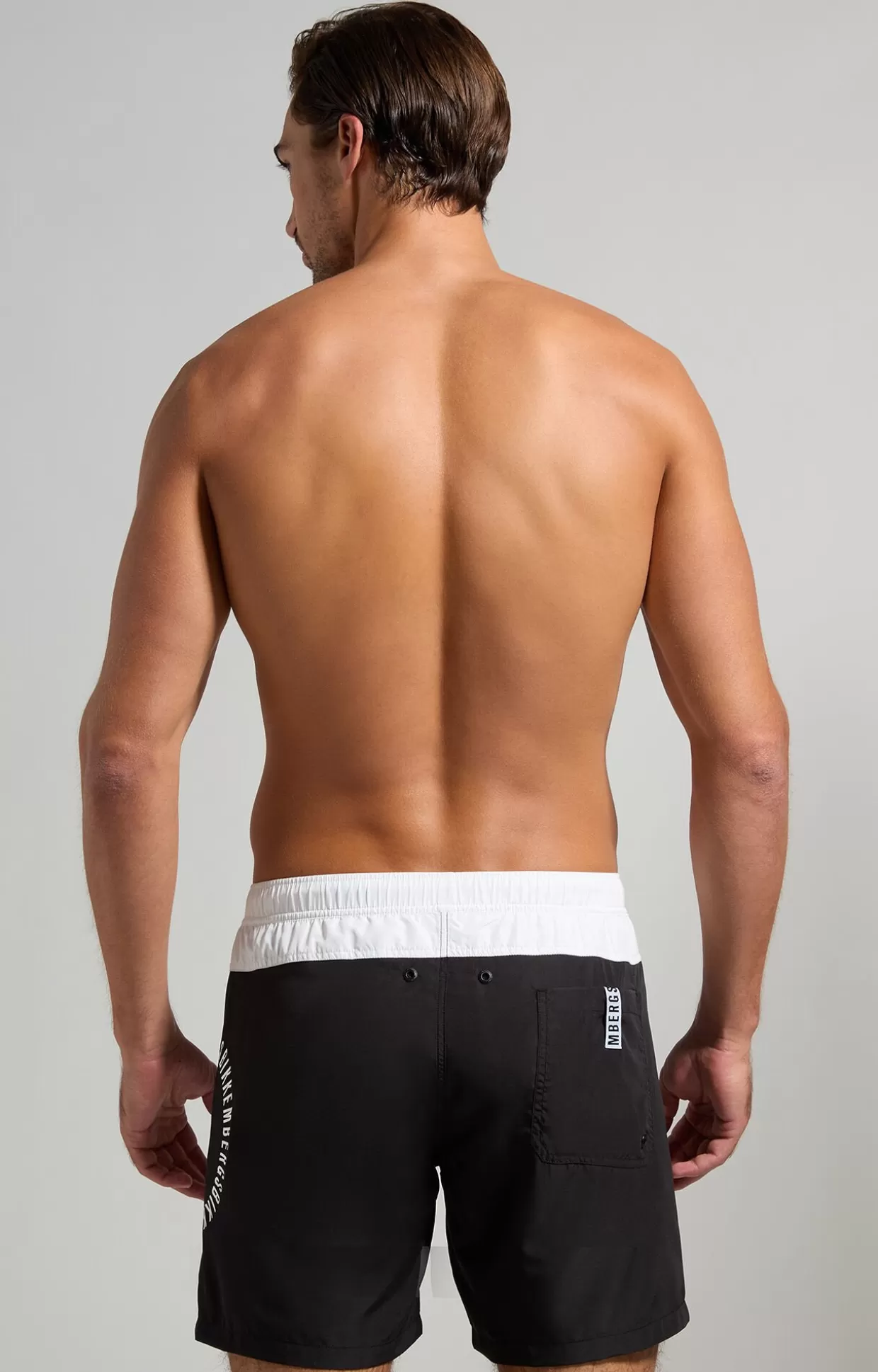 Bikkembergs Boxer Mare Uomo Color-block black/white Flash Sale