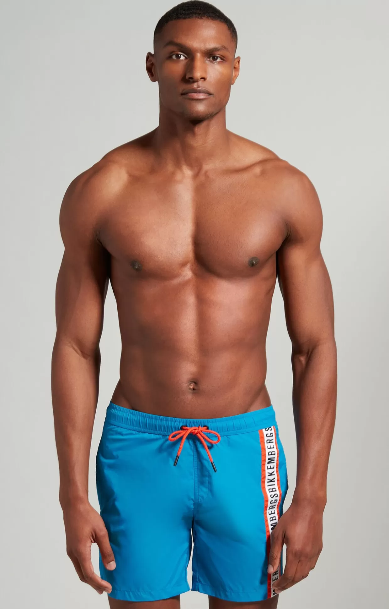 Bikkembergs Boxer Mare Uomo Con Tape mediterranian blue Clearance