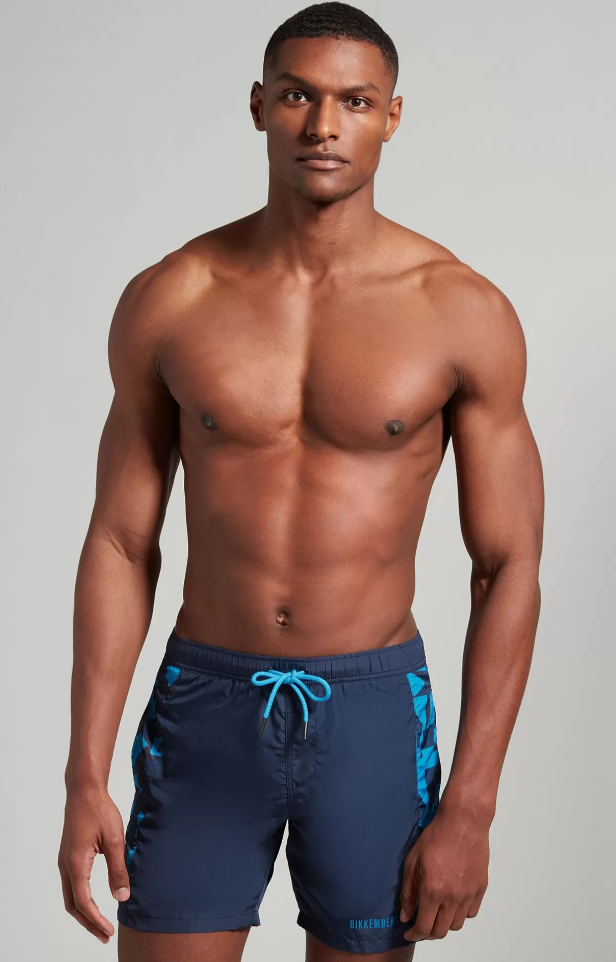 Bikkembergs Boxer Uomo Banda Camo navy New