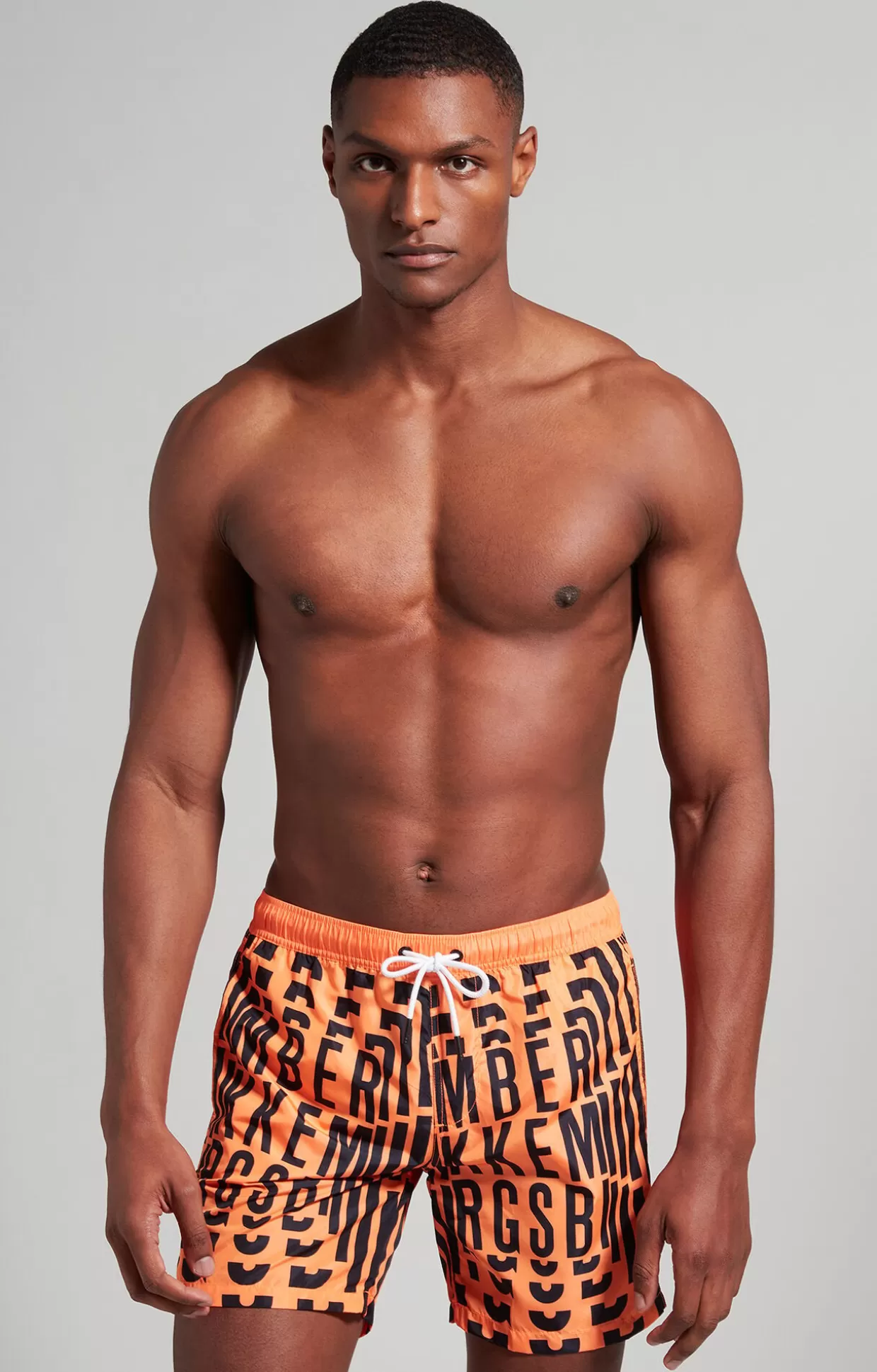 Bikkembergs Boxer Uomo Logo All-over orange fluo Online