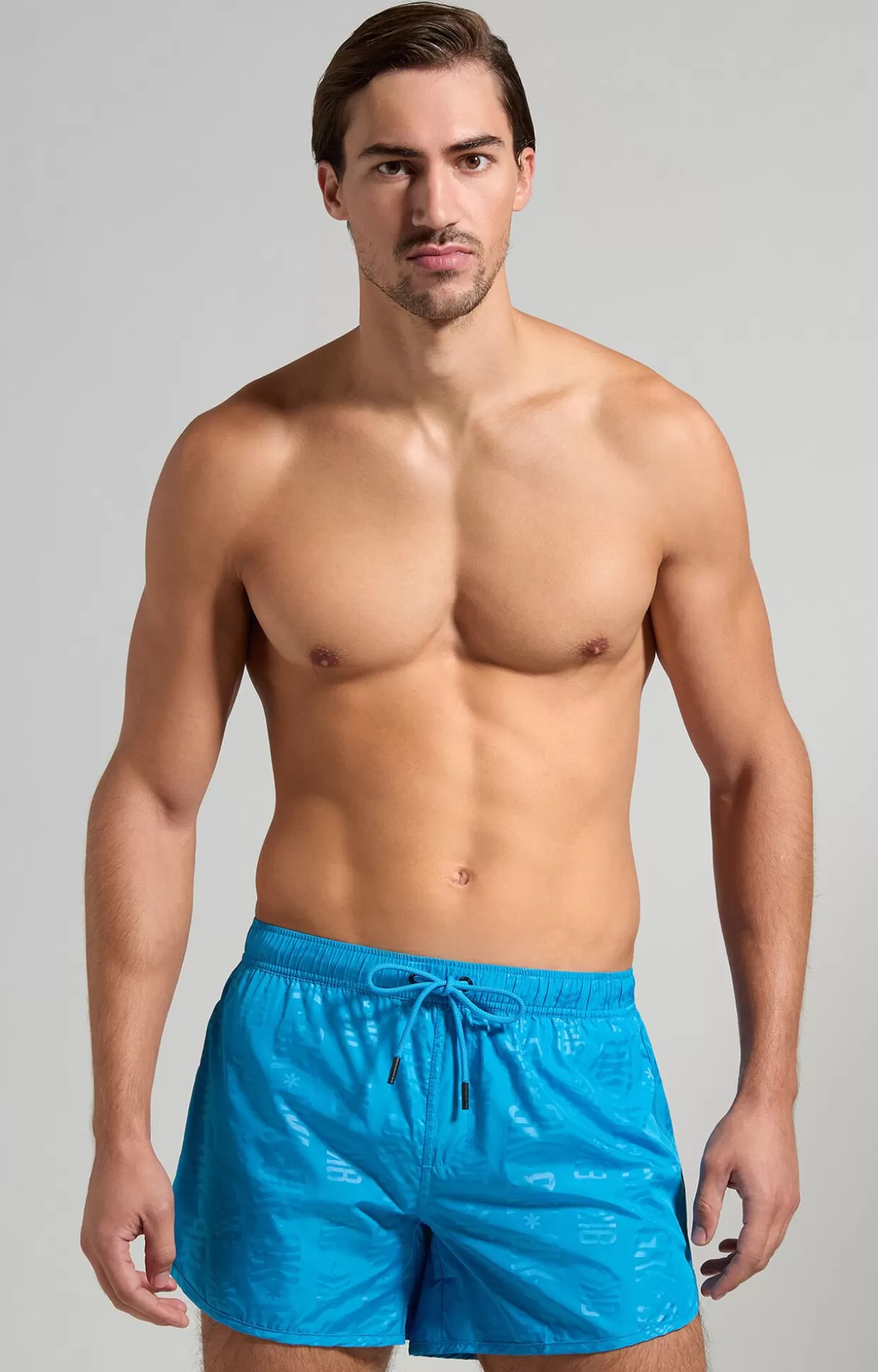 Bikkembergs Boxer Uomo Retro Style mediterranian blue Outlet