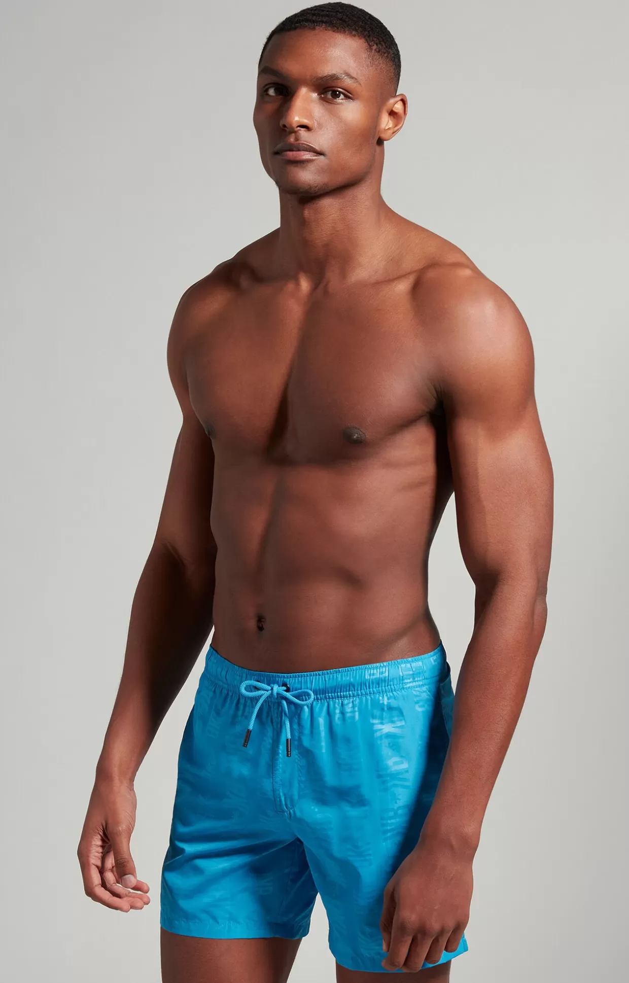 Bikkembergs Boxer Uomo Stampa In Tinta mediterranian blue Flash Sale