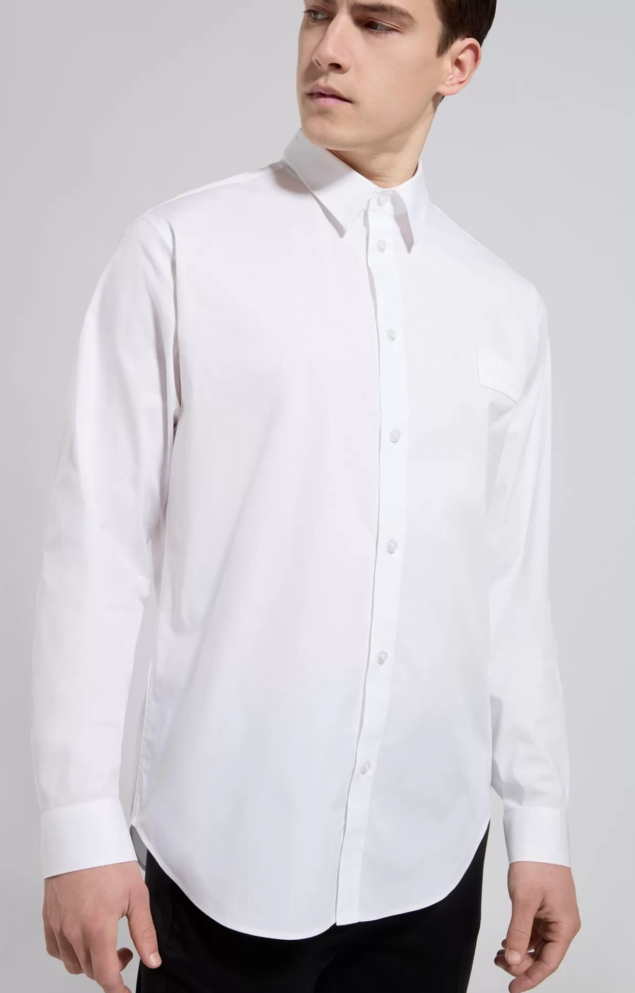 Bikkembergs Camicia Slim Fit Uomo white Discount