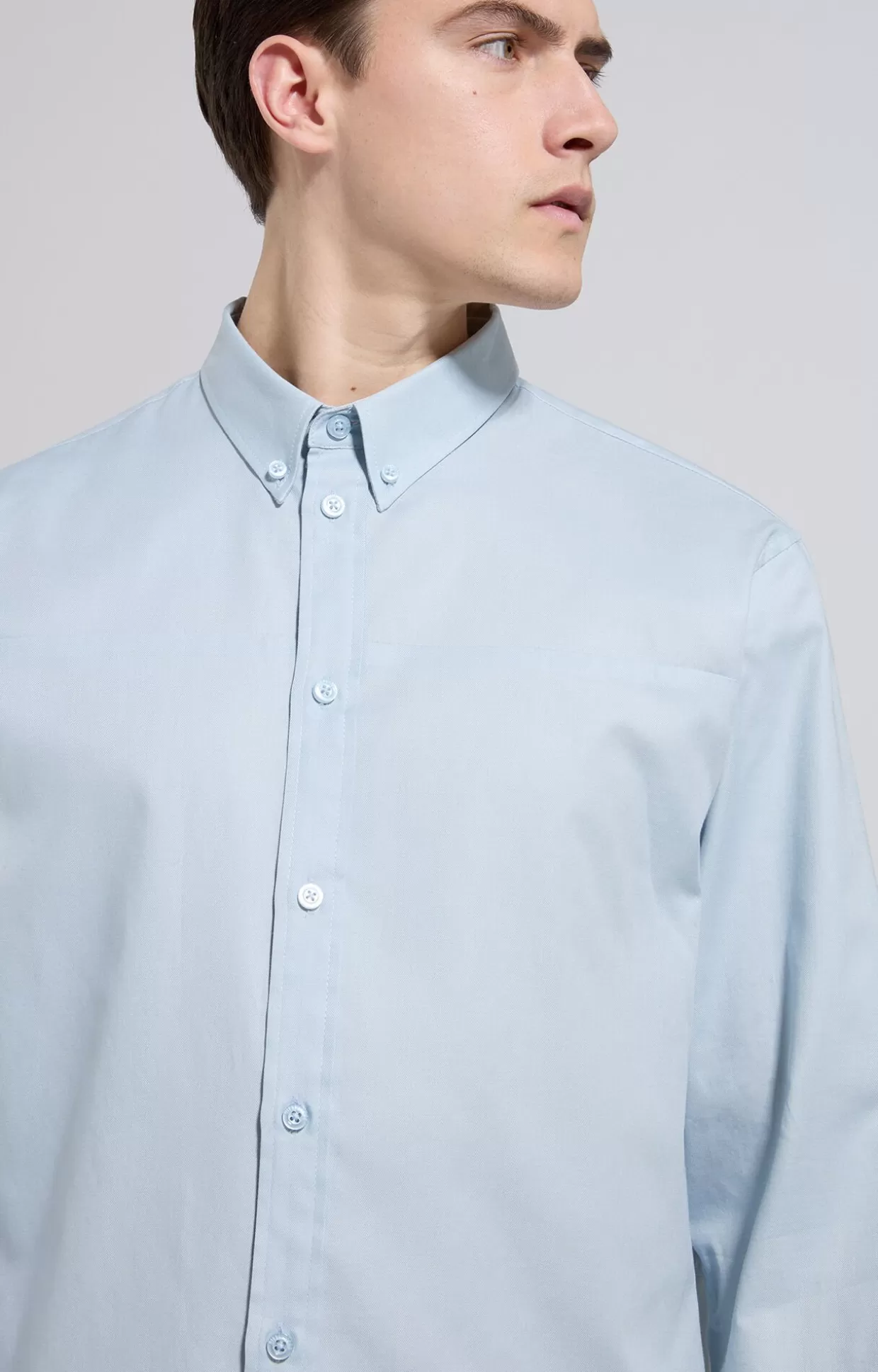 Bikkembergs Camicia Uomo Con Ricamo E Intarsi celestial blue Flash Sale