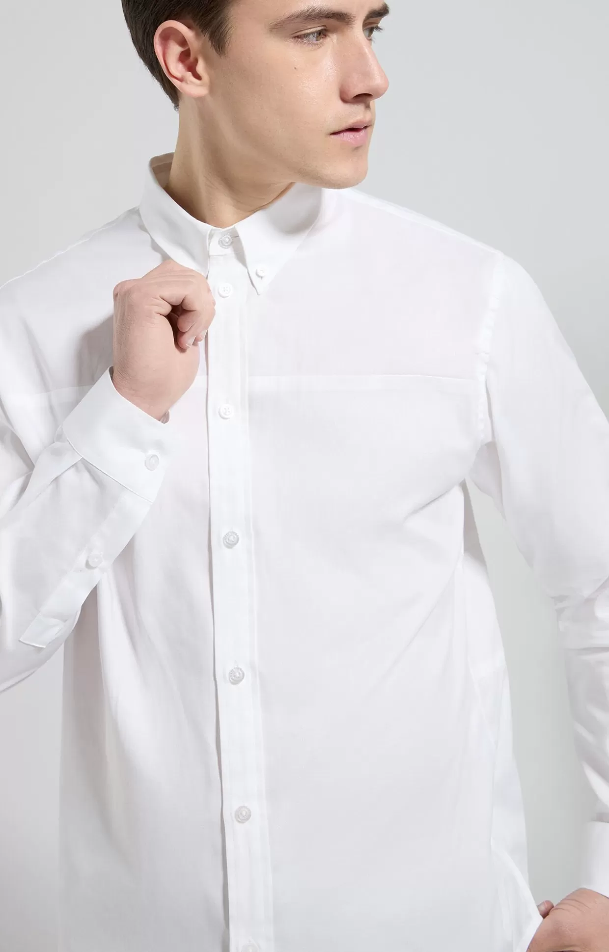 Bikkembergs Camicia Uomo Con Ricamo E Intarsi white New