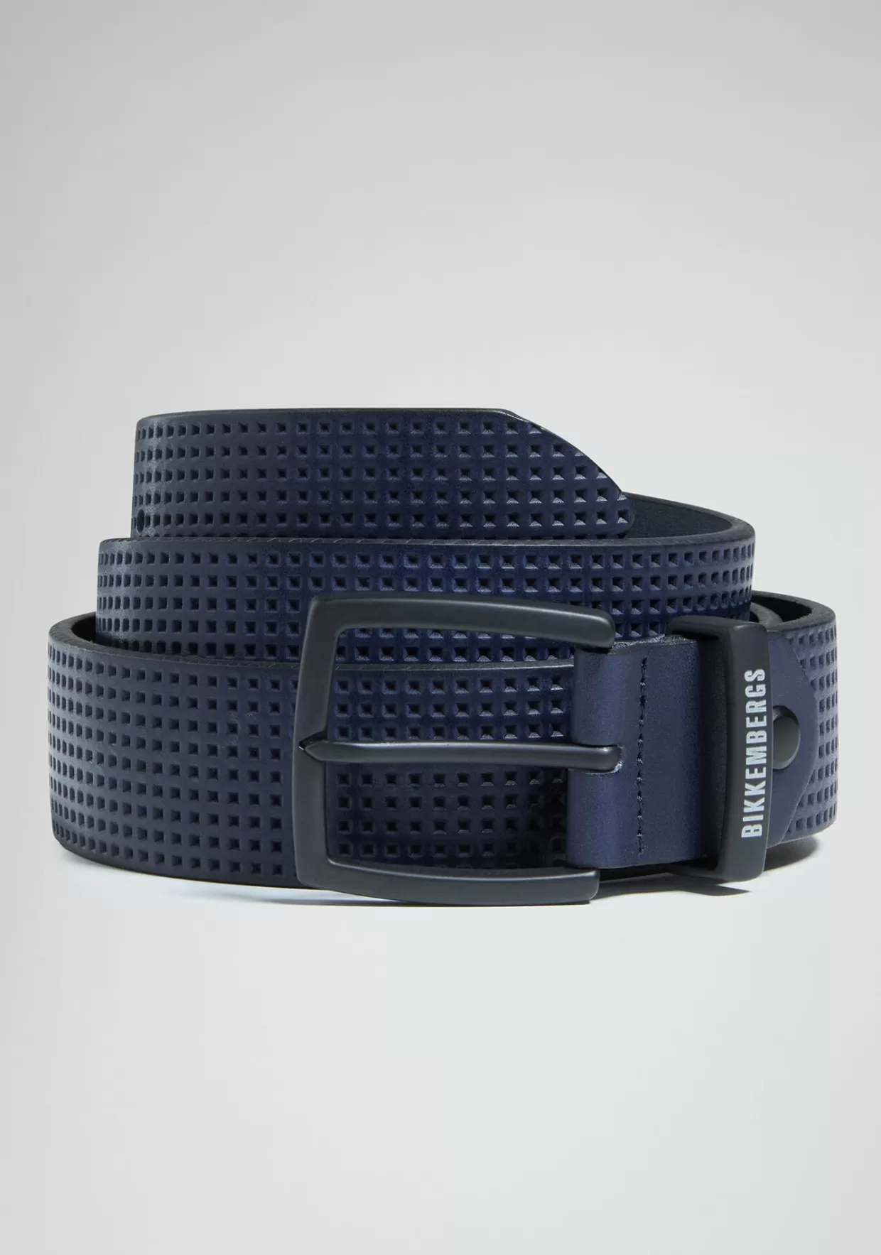 Bikkembergs Cintura Uomo Pelle Punzonata blue Best Sale