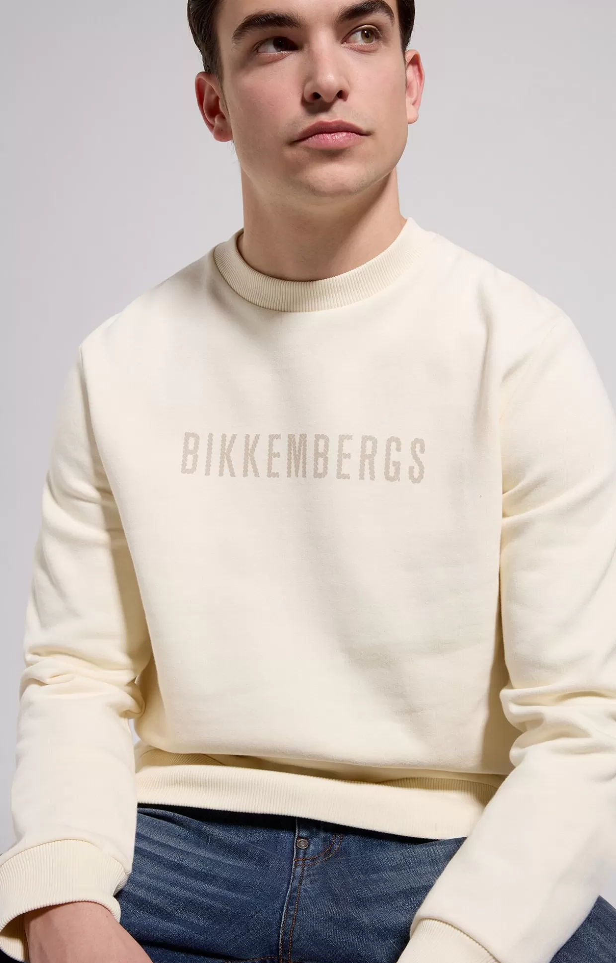 Bikkembergs Felpa Uomo Con Logo turtledove Flash Sale