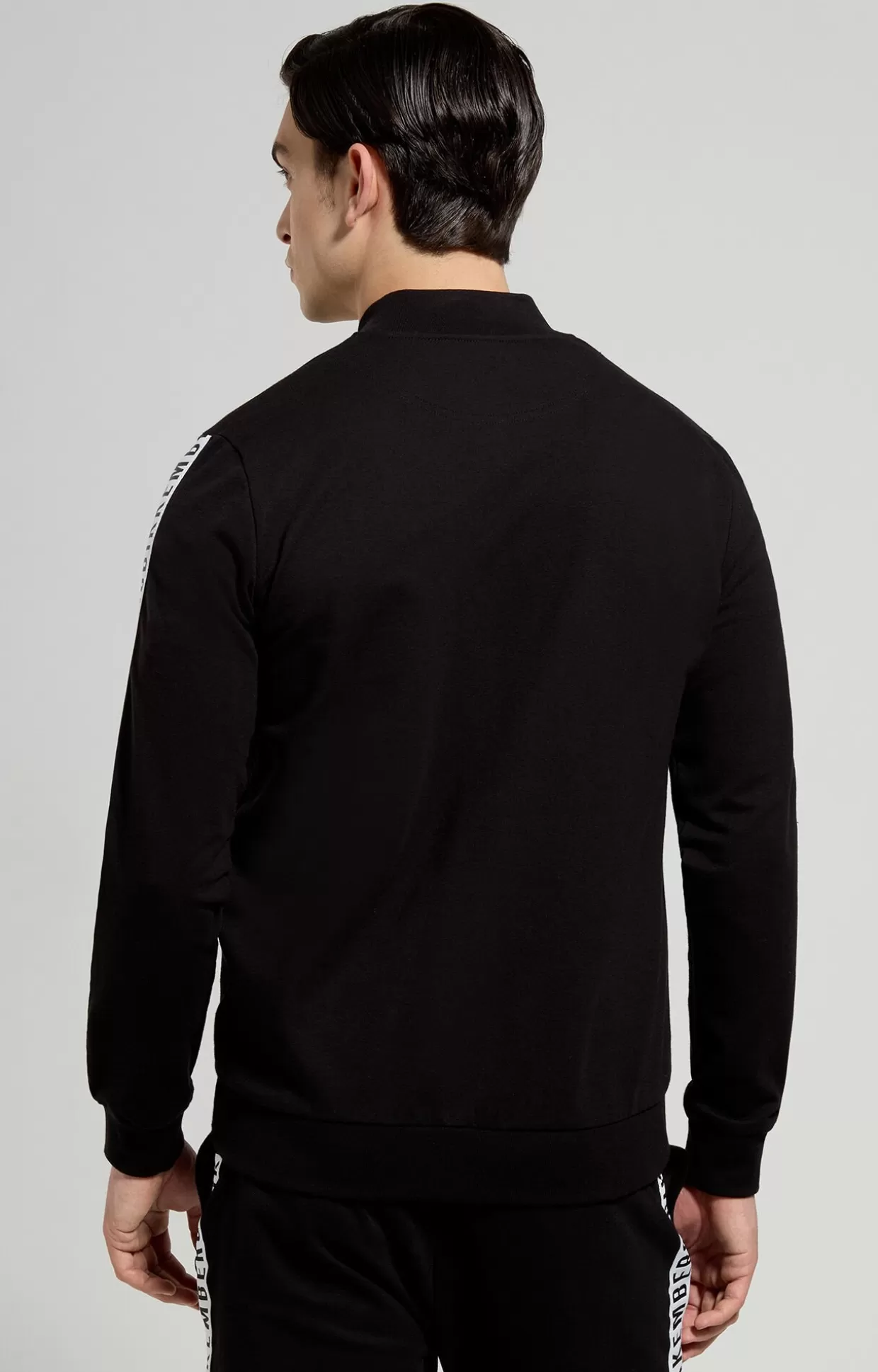 Bikkembergs Felpa Uomo Zip Con Tape black Online