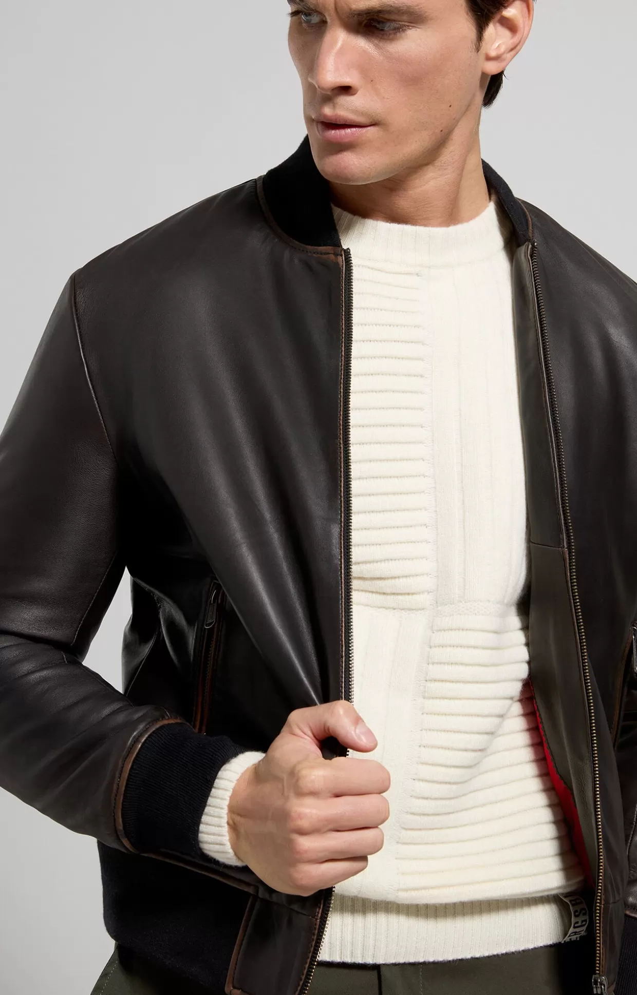 Bikkembergs Giacca Bomber In Pelle Uomo black Cheap