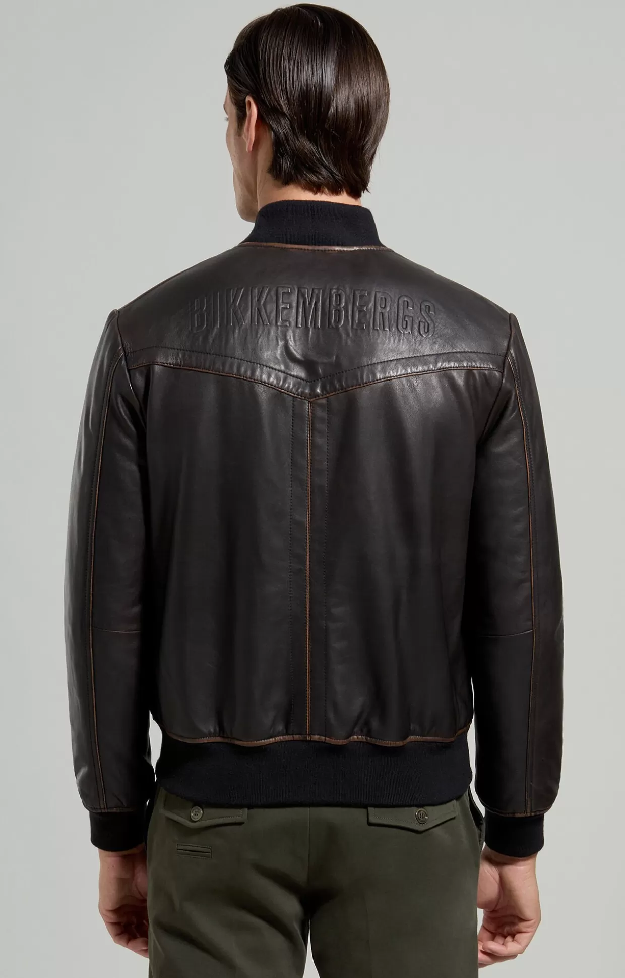 Bikkembergs Giacca Bomber In Pelle Uomo black Cheap