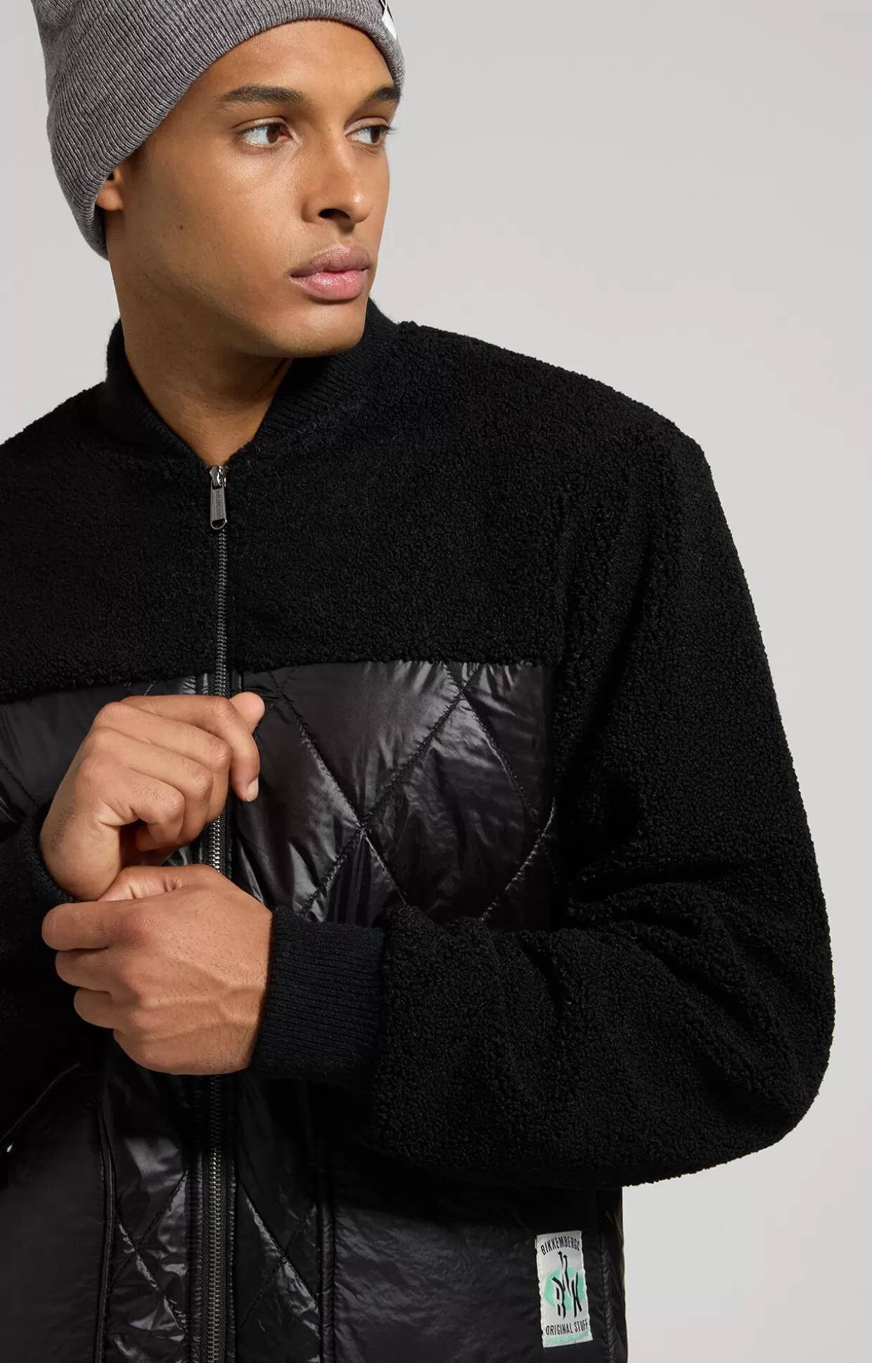 Bikkembergs Giacca Bomber Uomo In Sherpa black New