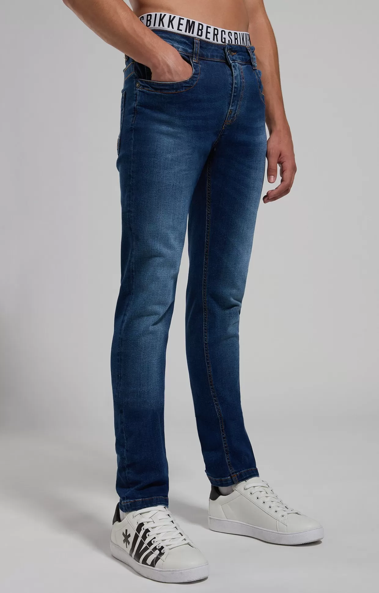 Bikkembergs Jeans Slim Fit Uomo l4 blue denim Shop