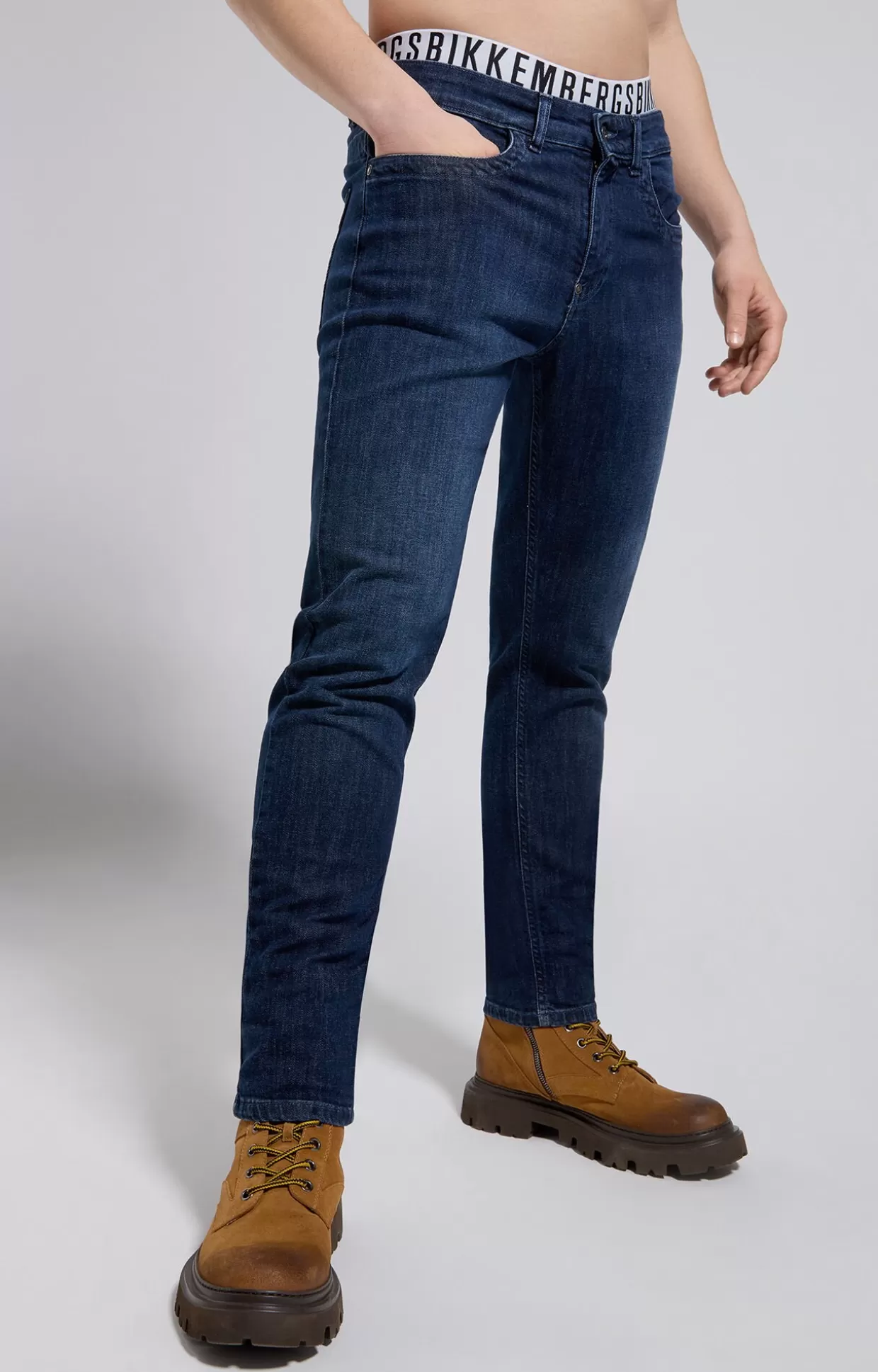 Bikkembergs Jeans Uomo Slim Fit l9 blue denim Discount