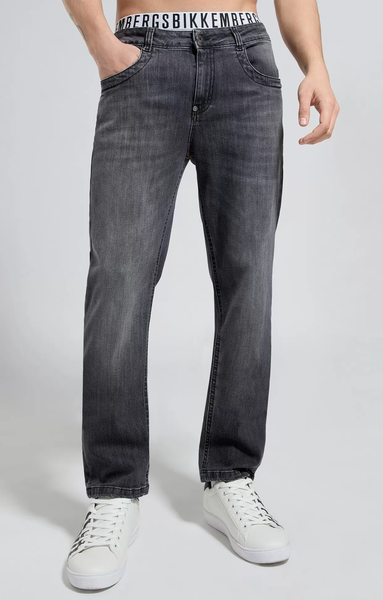 Bikkembergs Jeans Uomo Slim Fit l7 rinse black denim Store