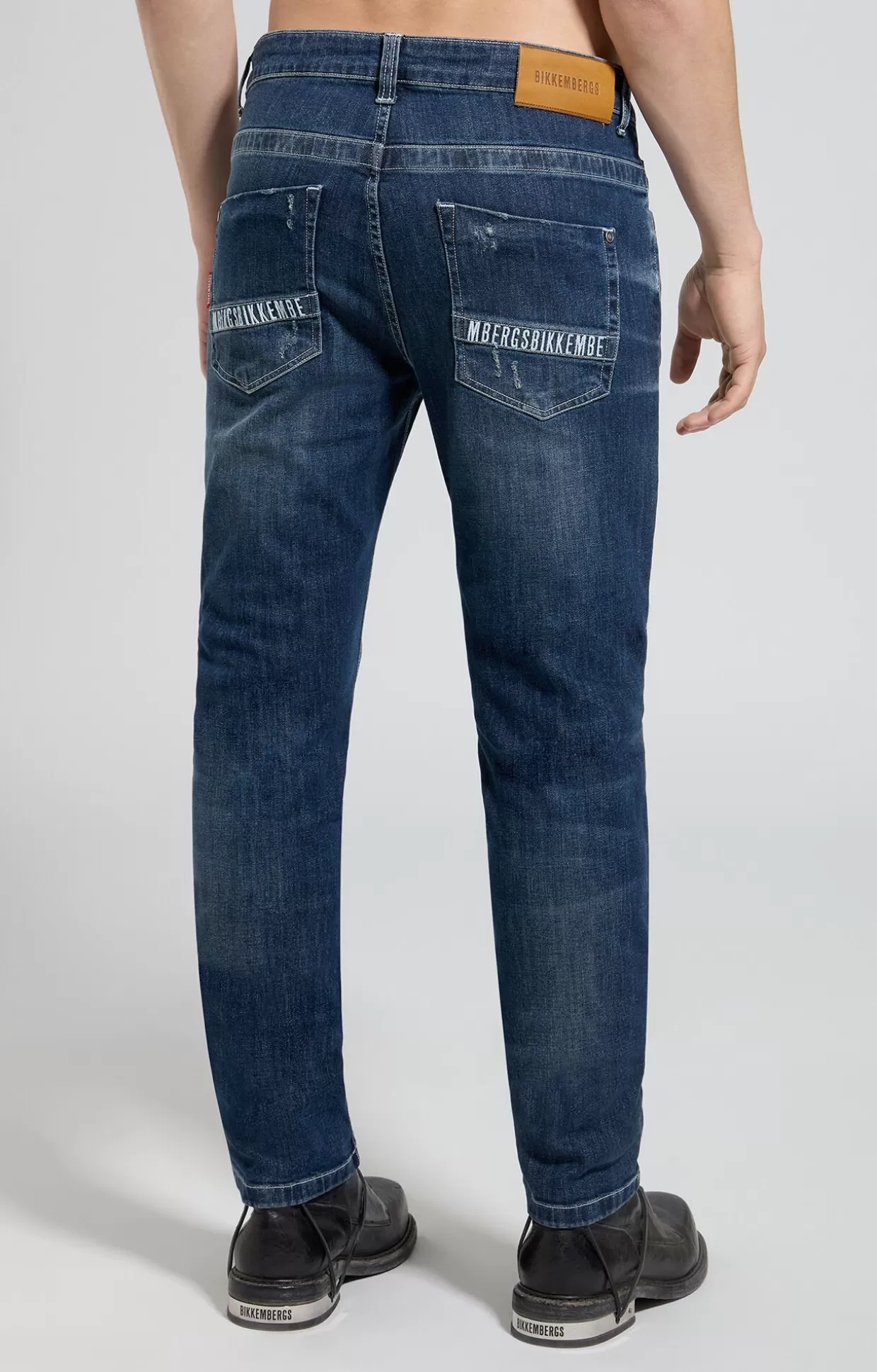 Bikkembergs Jeans Uomo Slim Fit l12 blue denim Online