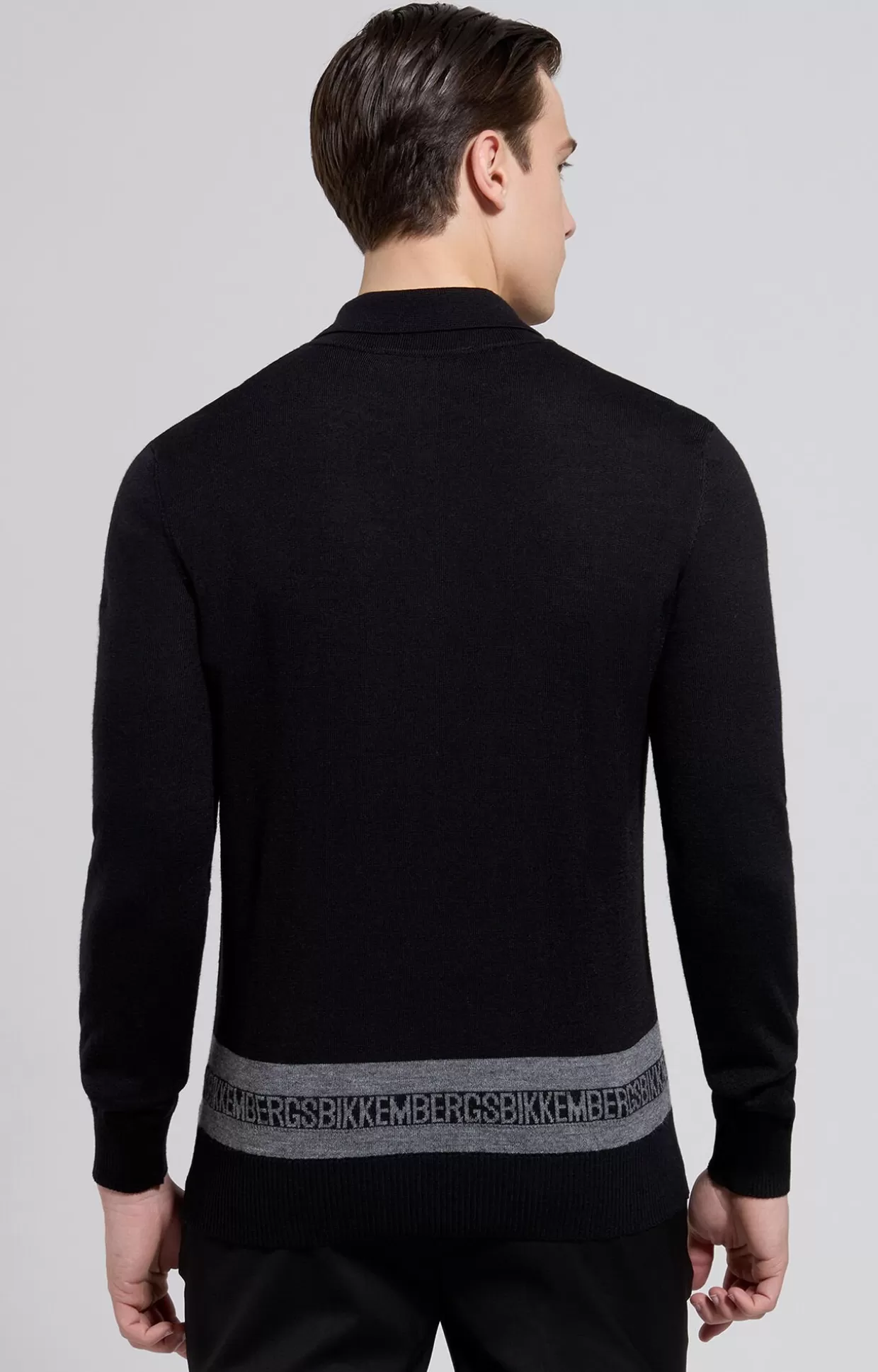 Bikkembergs Maglia Uomo Con Colletto meteorite black Cheap