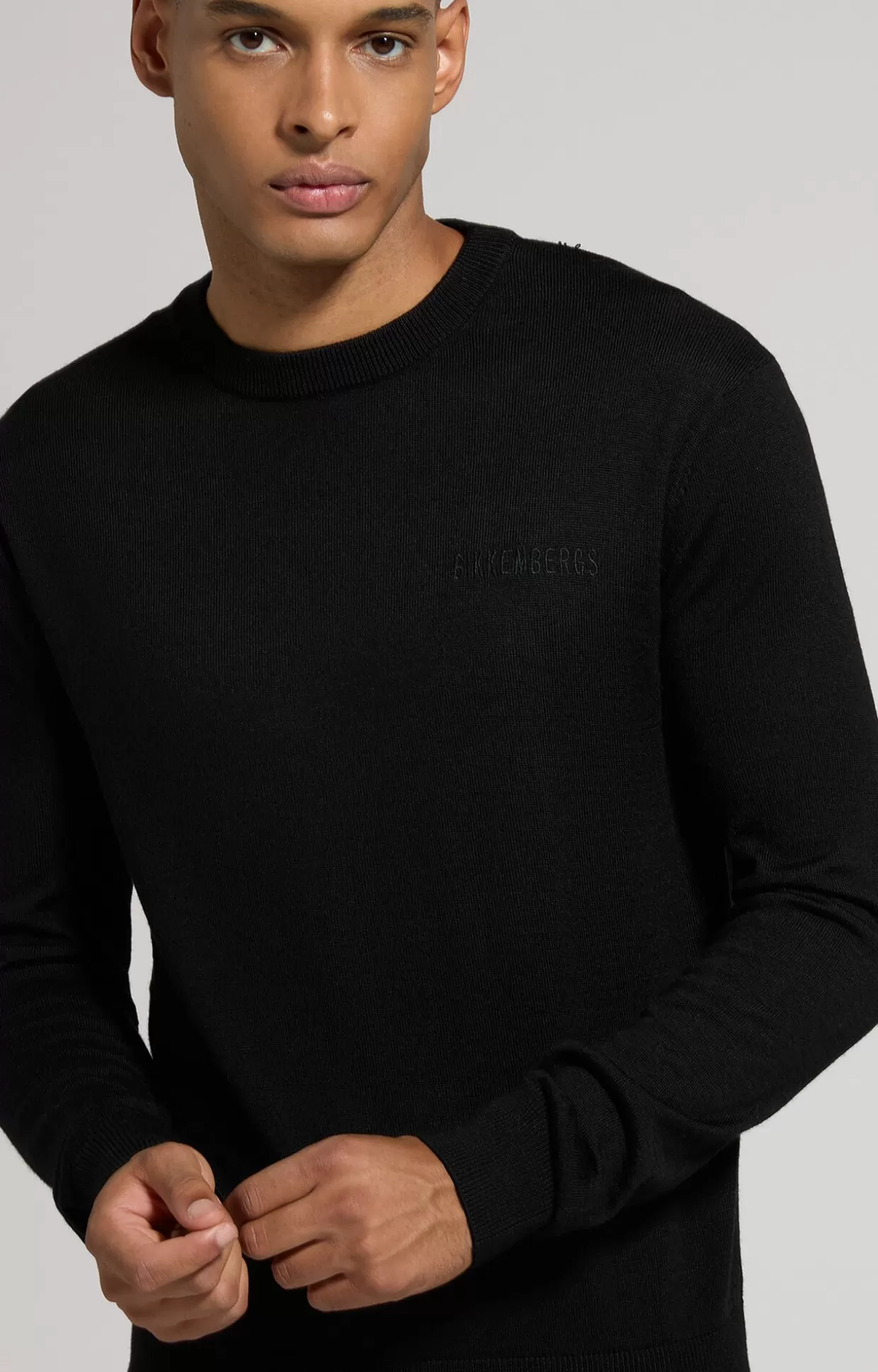 Bikkembergs Maglia Uomo In Lana Slim Fit black Best