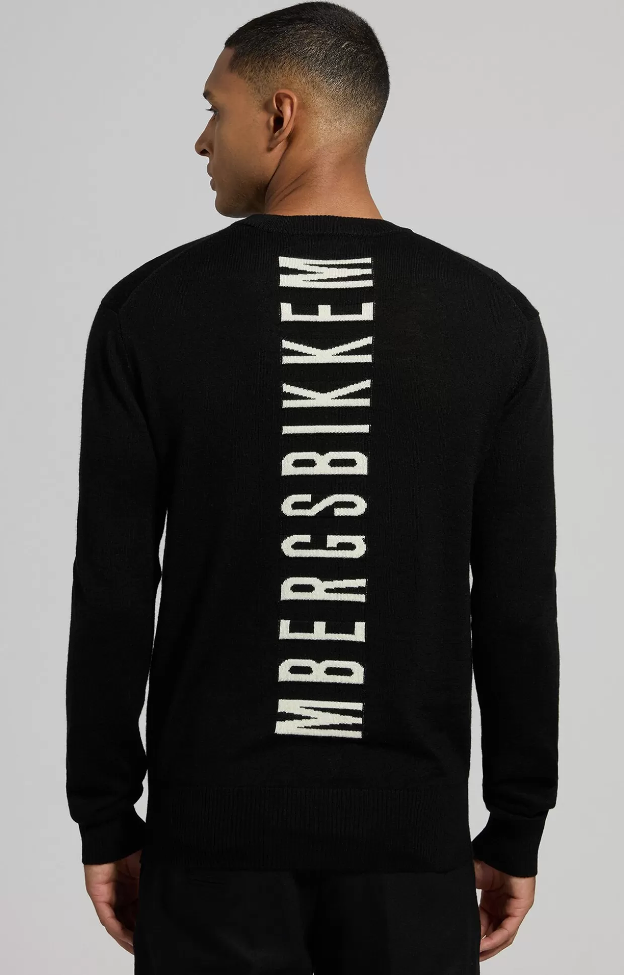 Bikkembergs Maglia Uomo Logo Jacquard black Discount