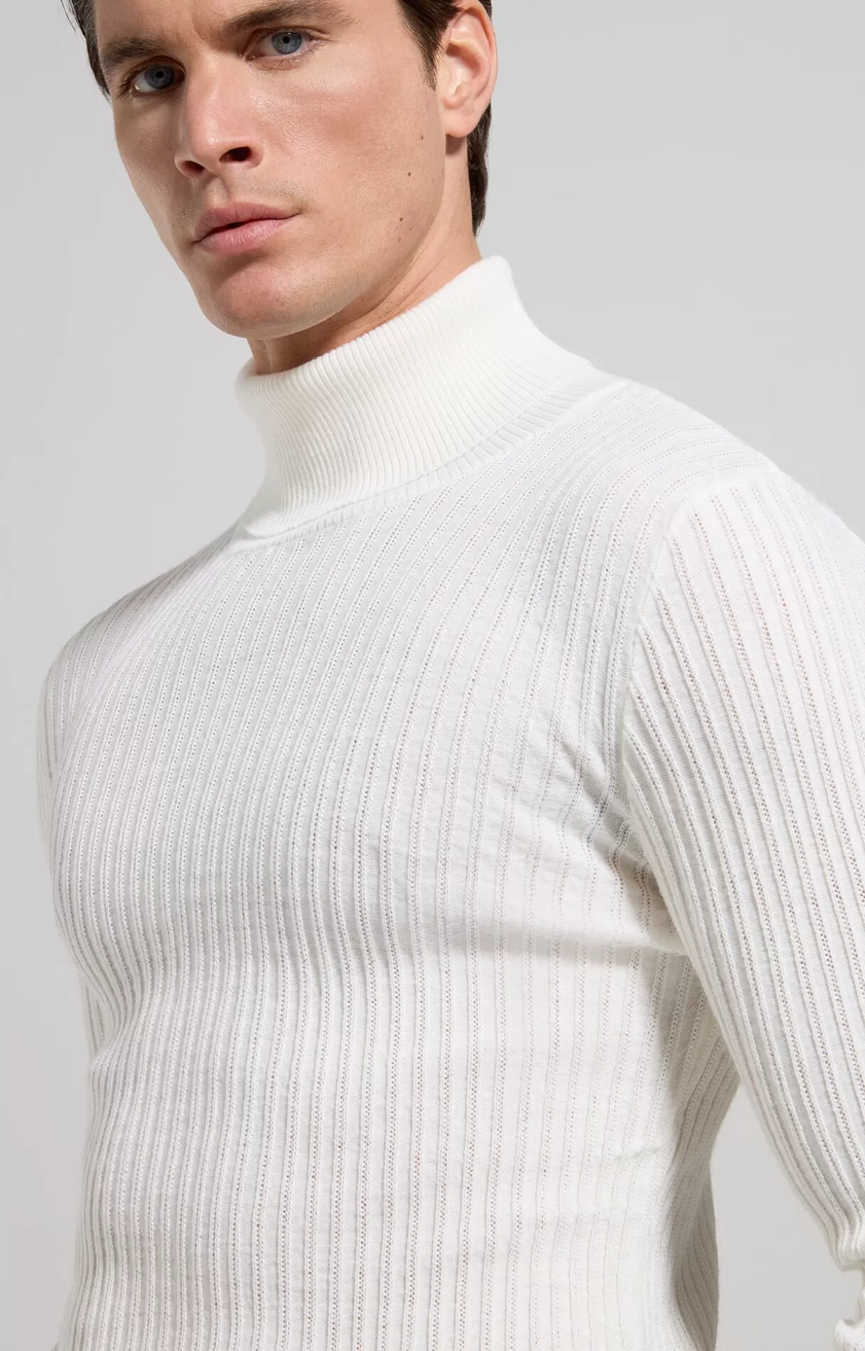 Bikkembergs Maglia Uomo Slim Fit natural white New