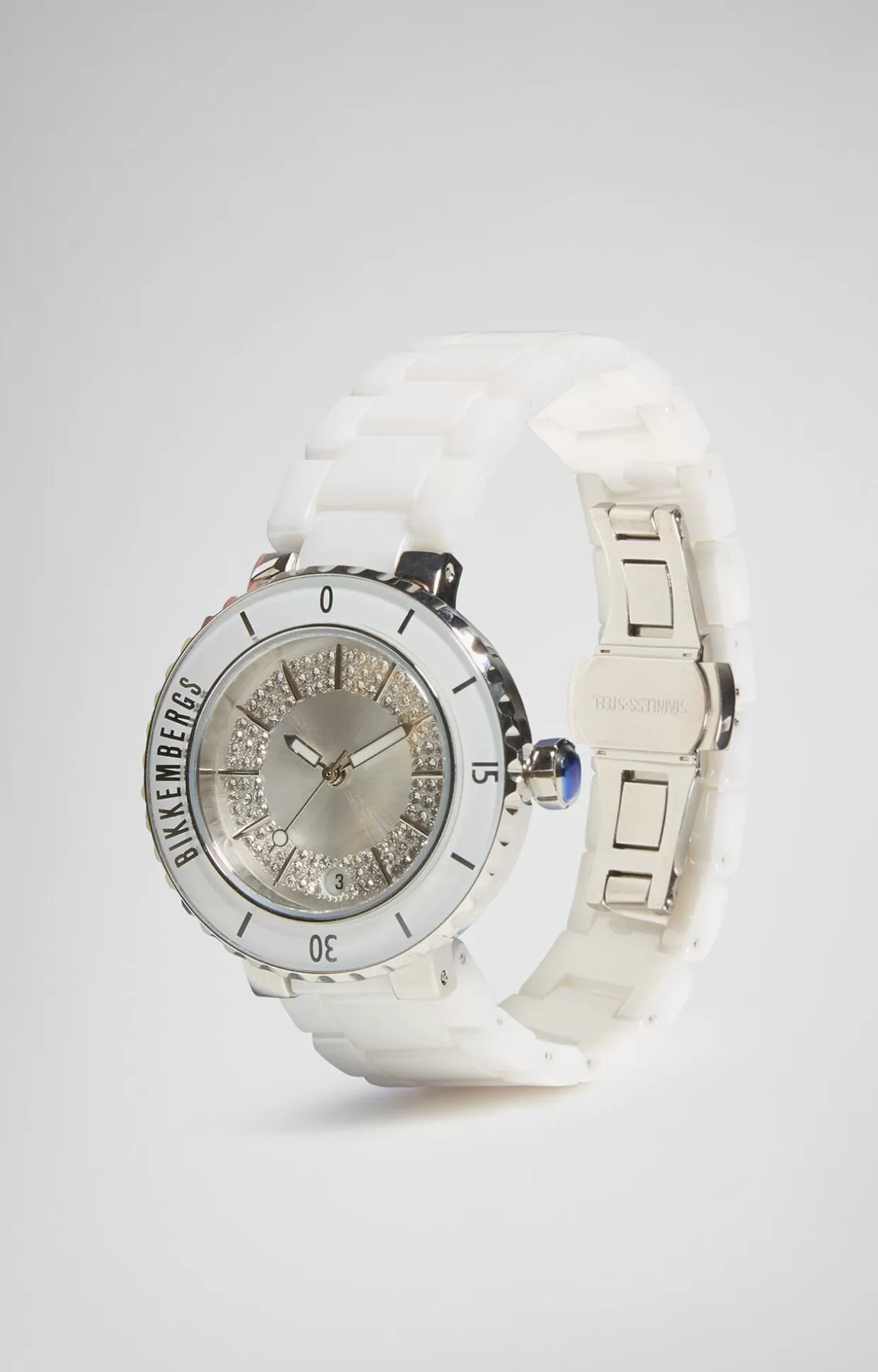 Bikkembergs Orologio Con Cinturino In Ceramica silver/white Sale