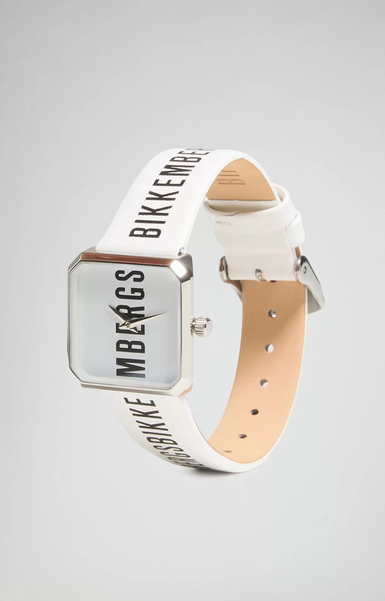 Bikkembergs Orologio Con Cinturino In Pelle white/black Online