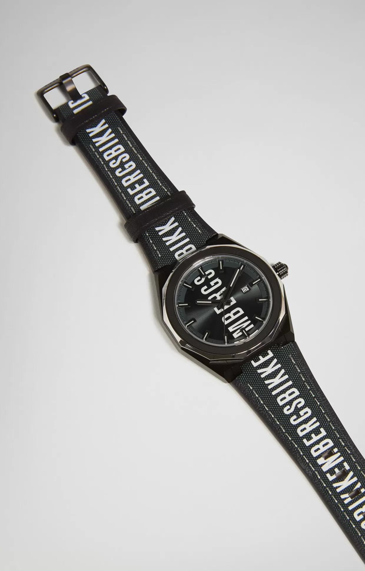 Bikkembergs Orologio Con Cinturino In Pelle black/white Best