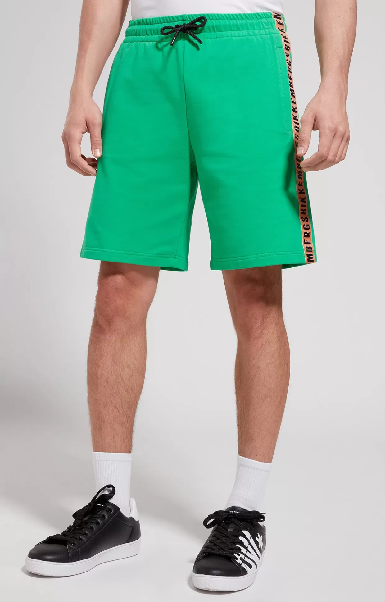 Bikkembergs Pantaloncini Tuta Uomo Con Tape bright green Flash Sale