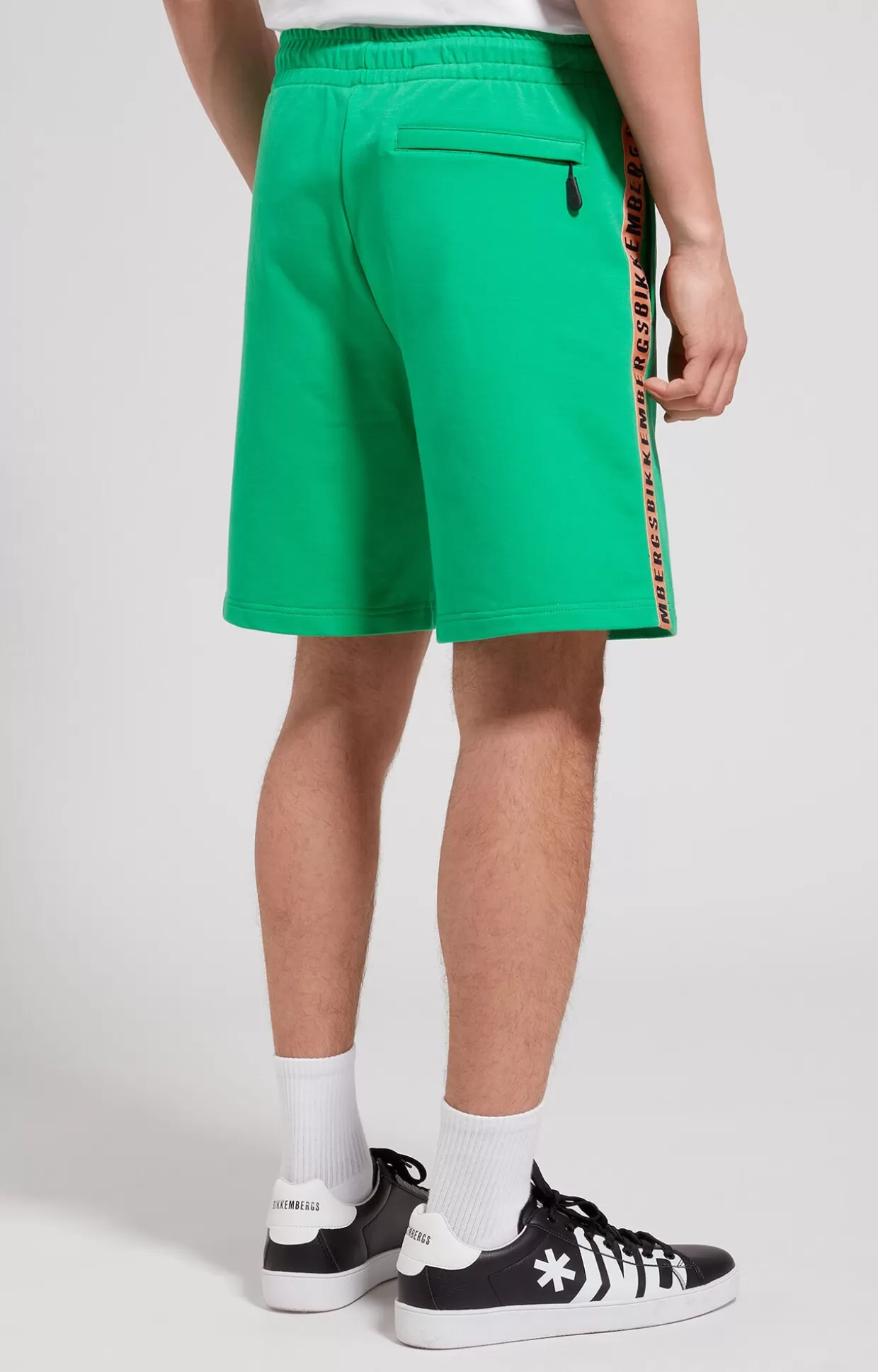 Bikkembergs Pantaloncini Tuta Uomo Con Tape bright green Flash Sale