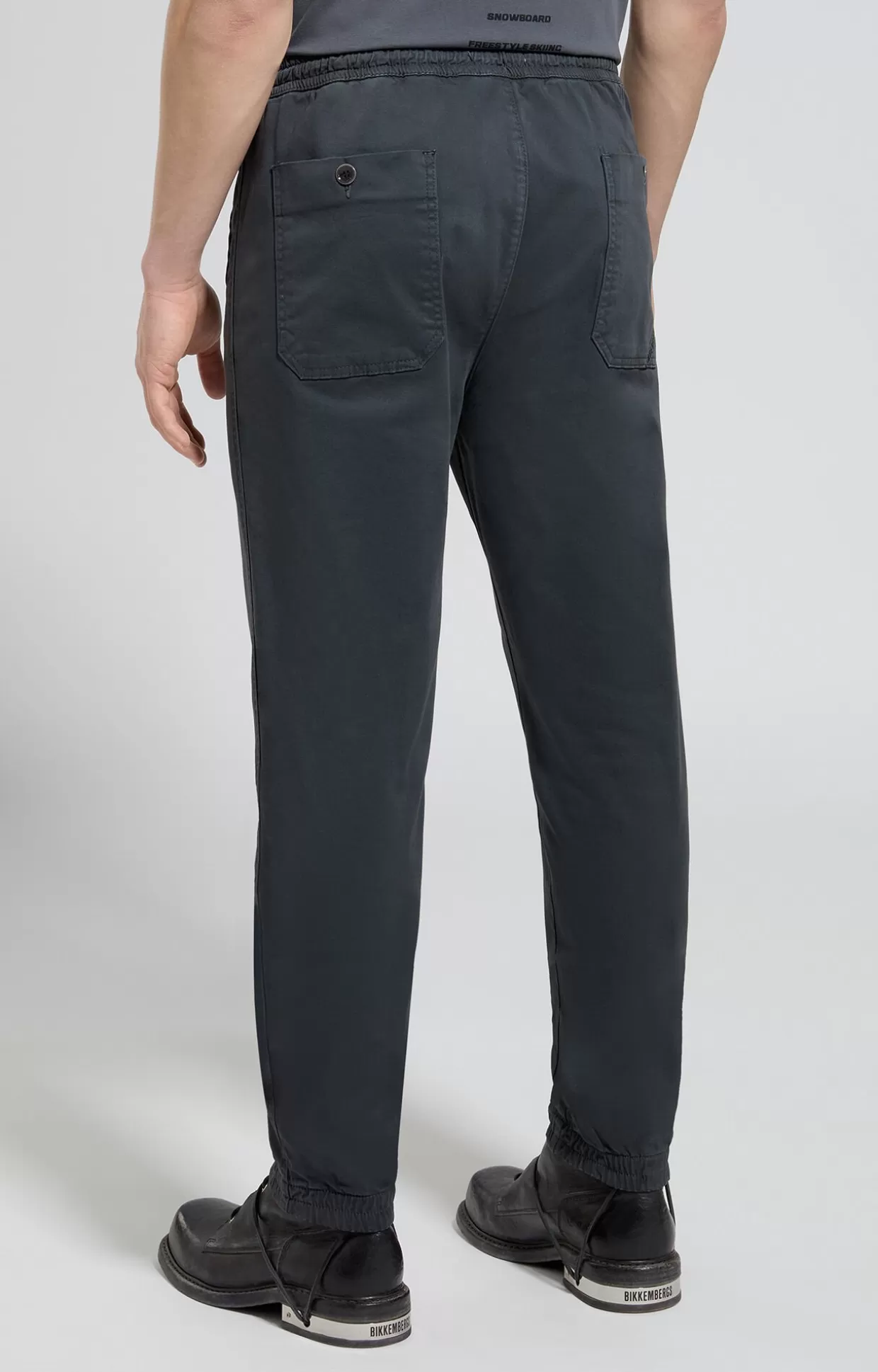 Bikkembergs Pantaloni Joggers Uomo Con Ricamo dark shadows Flash Sale