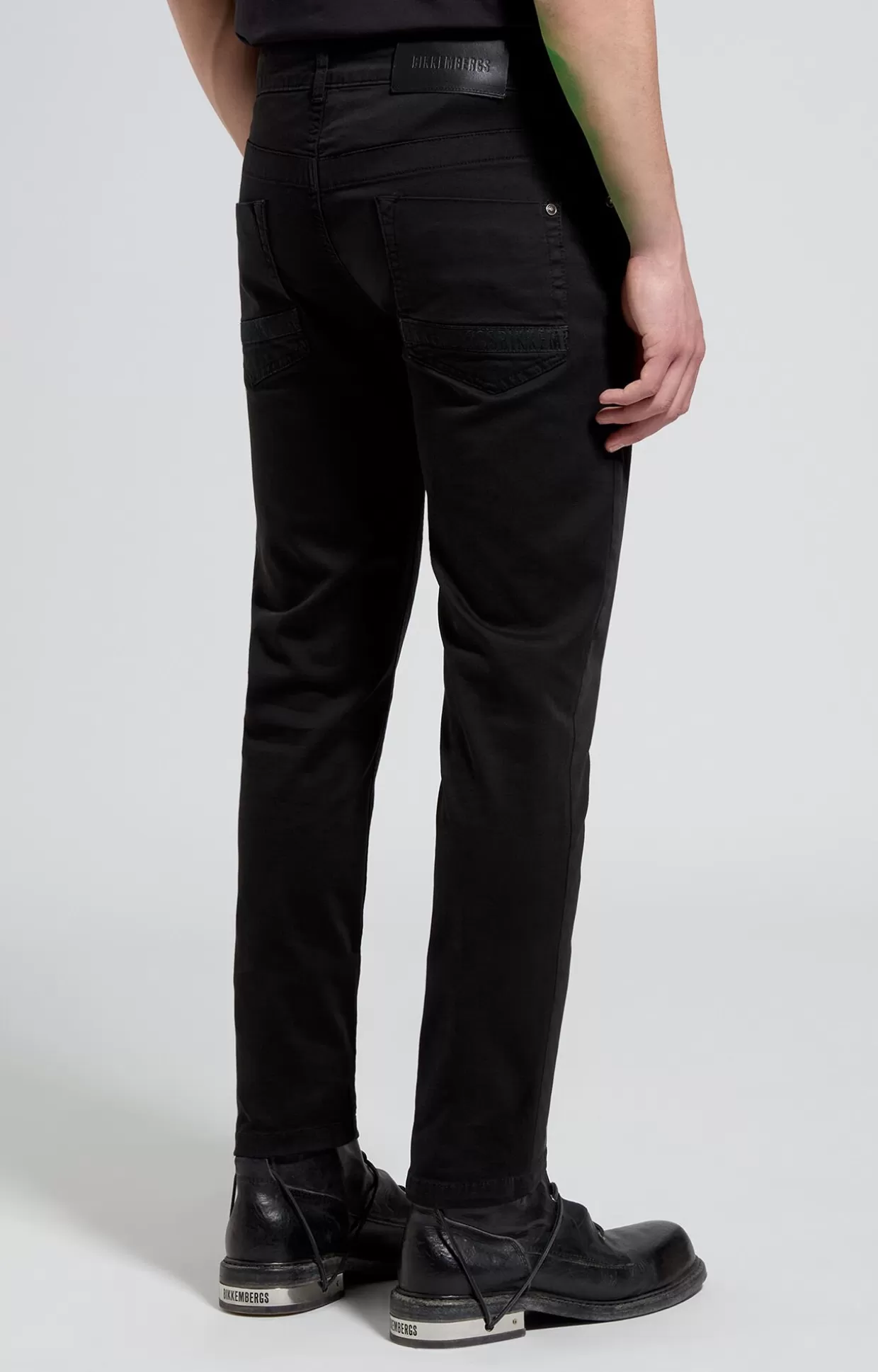 Bikkembergs Pantaloni Slim Fit Uomo 5 Tasche black Outlet