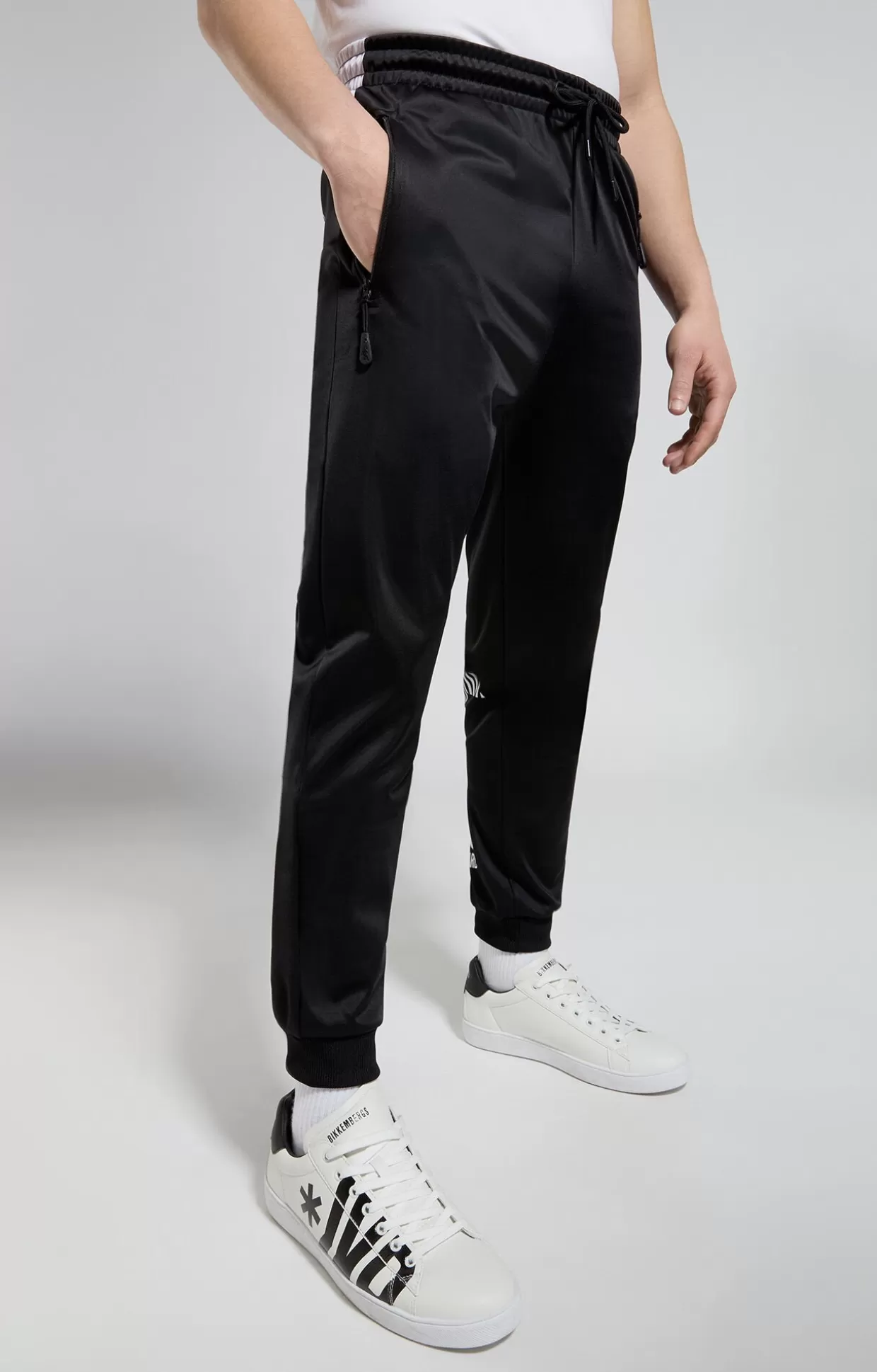 Bikkembergs Pantaloni Tuta Triacetato Uomo meteorite black Outlet