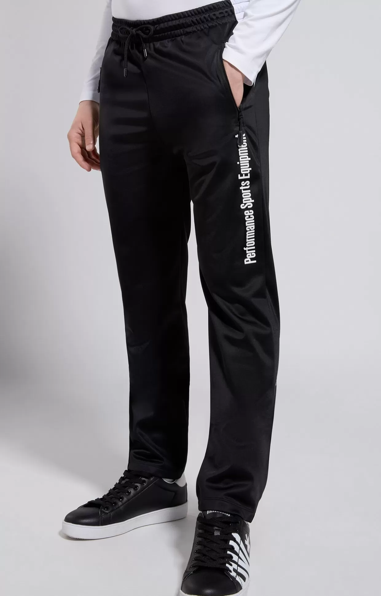 Bikkembergs Pantaloni Tuta Triacetato Uomo meteorite black Cheap