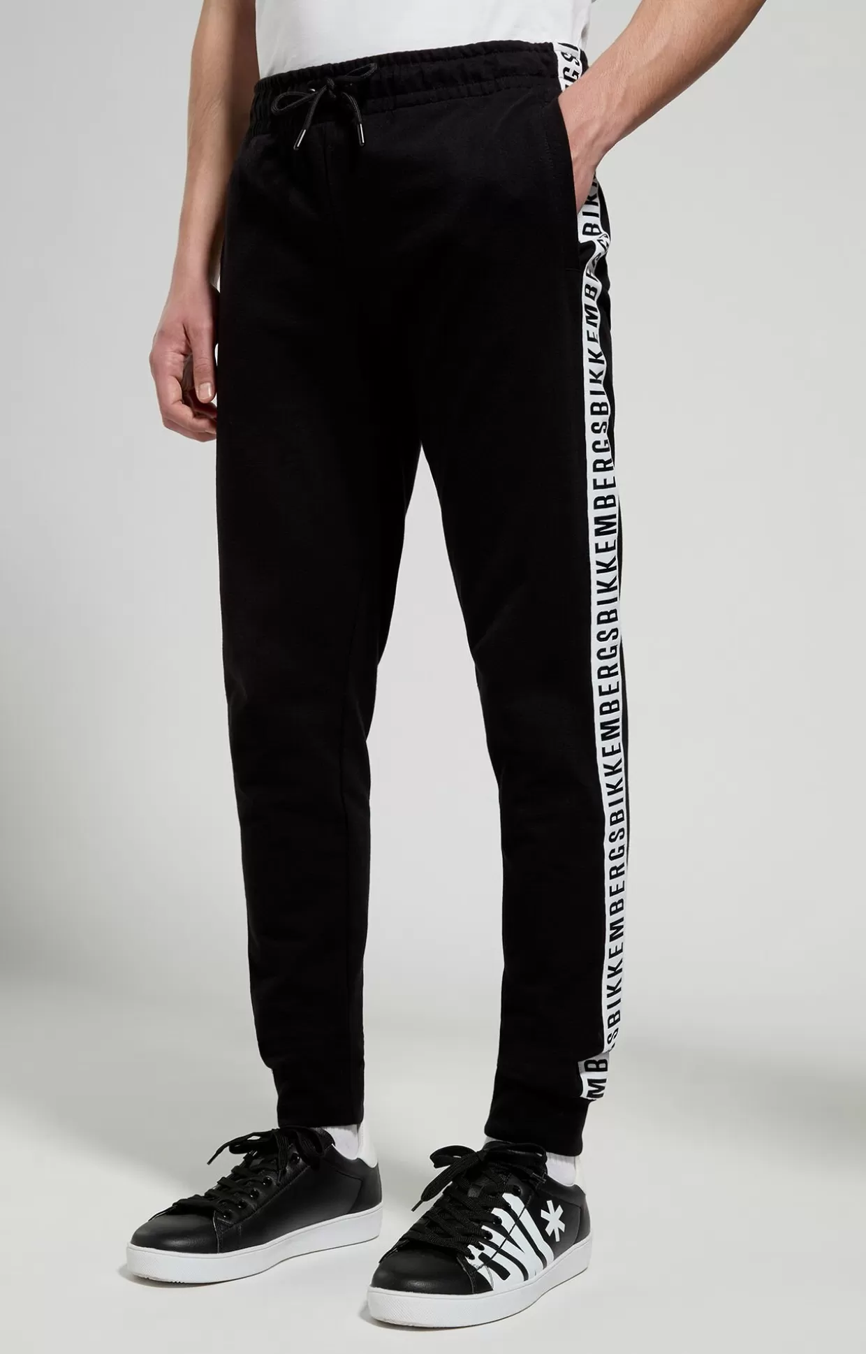 Bikkembergs Pantaloni Tuta Uomo Con Tape black Online