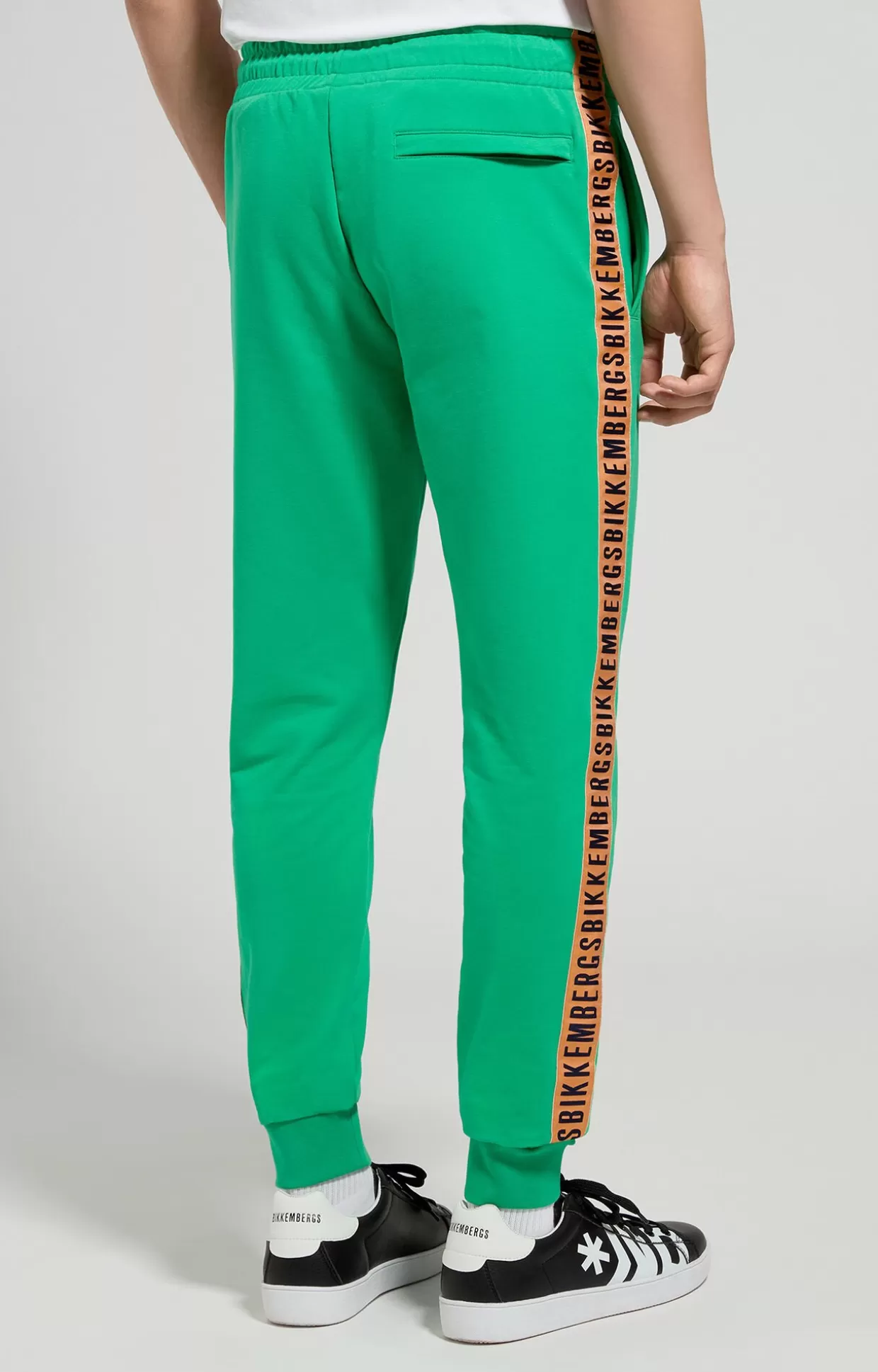 Bikkembergs Pantaloni Tuta Uomo Con Tape bright green Sale