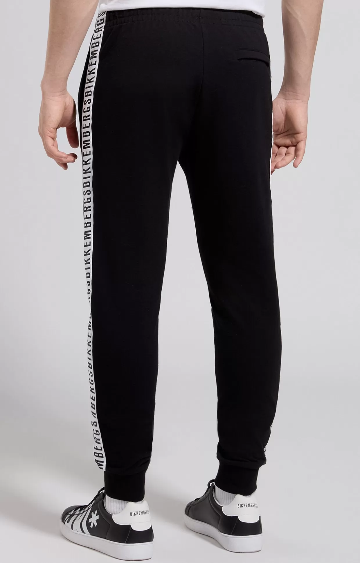 Bikkembergs Pantaloni Tuta Uomo Con Tape black Online