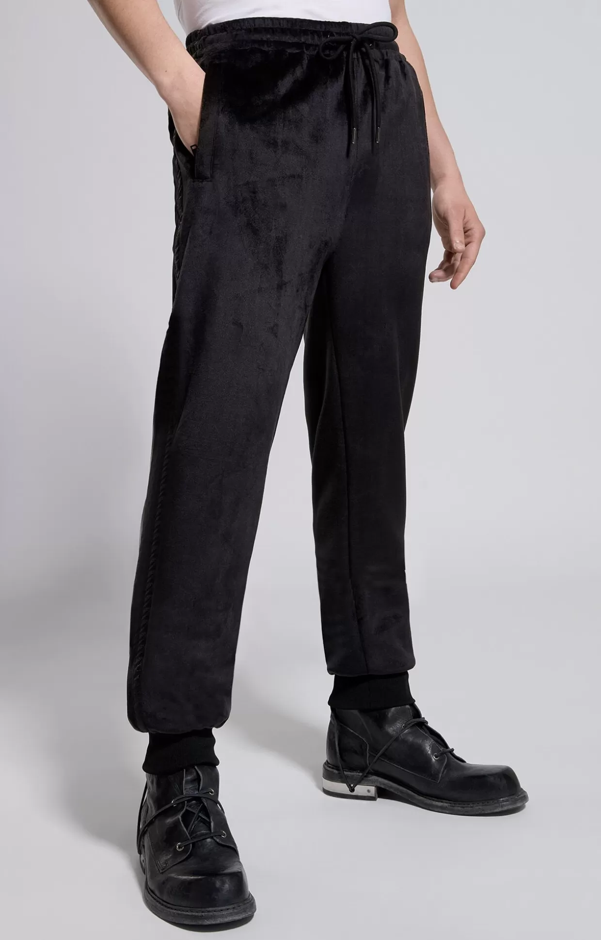 Bikkembergs Pantaloni Tuta Uomo In Ciniglia caviar Cheap