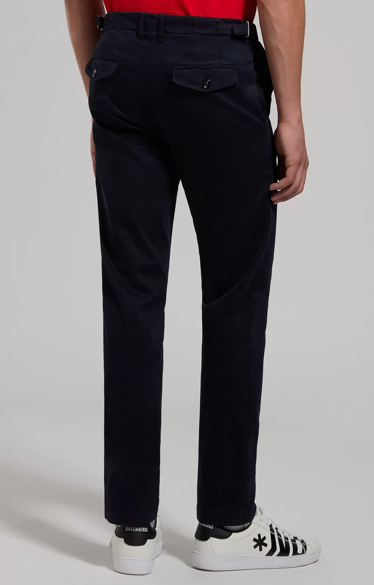 Bikkembergs Pantaloni Uomo Con Cinturini blue graphite Best